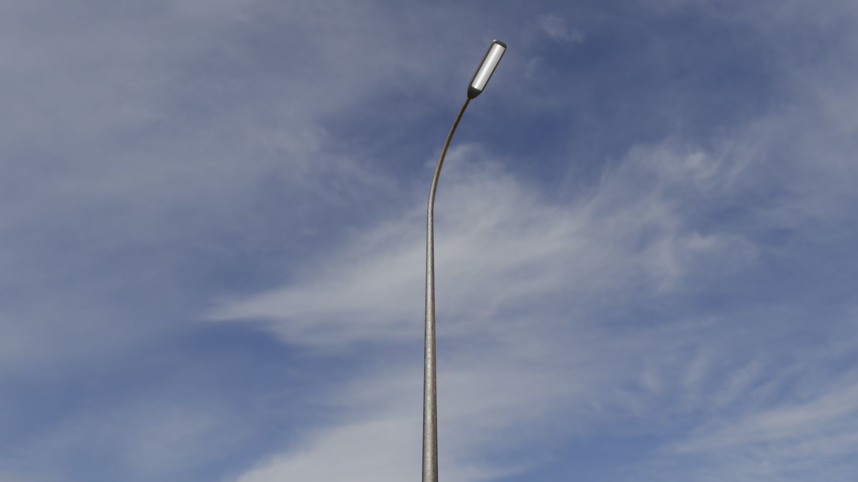 Street Light 11 version 13 6m with pole 1 Low-poly 3D model_79