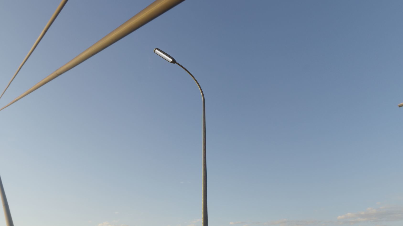Street Light 11 version 13 6m with pole 1 Low-poly 3D model_55