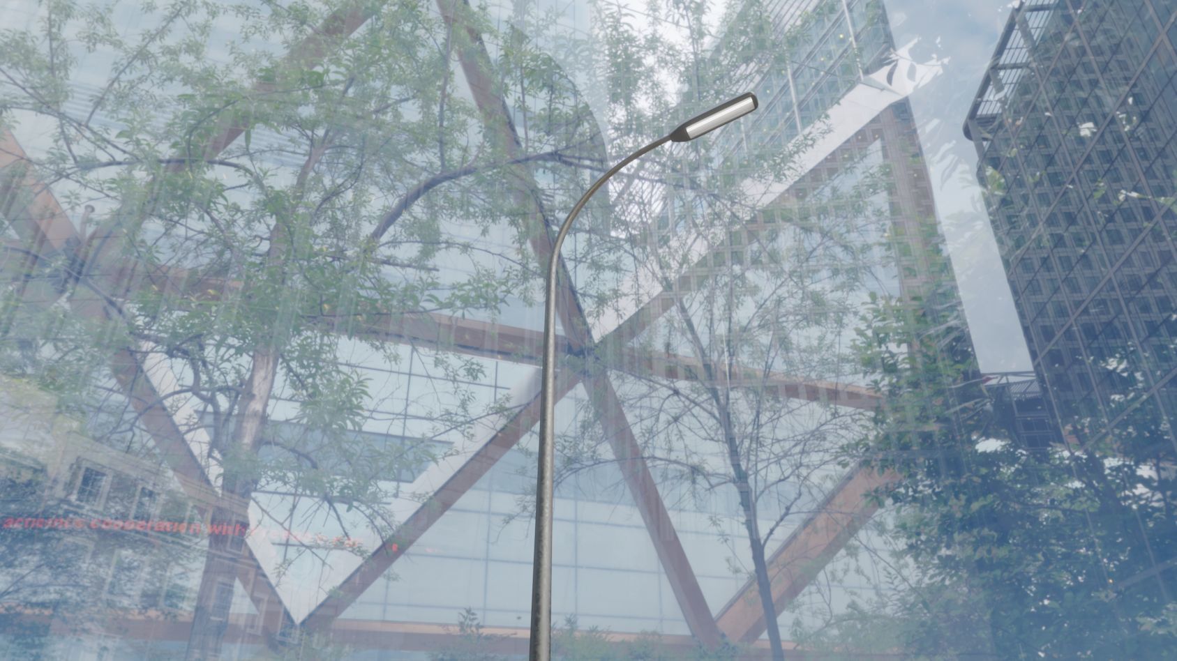 Street Light 11 version 13 6m with pole 1 Low-poly 3D model_43