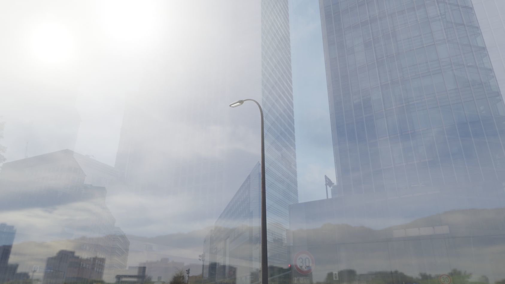 Street Light 11 version 13 6m with pole 1 Low-poly 3D model_29