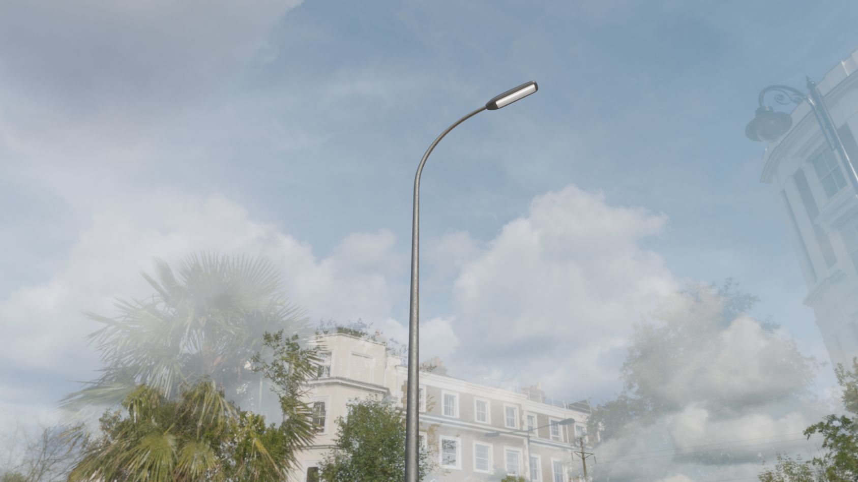 Street Light 11 version 13 6m with pole 1 Low-poly 3D model_75