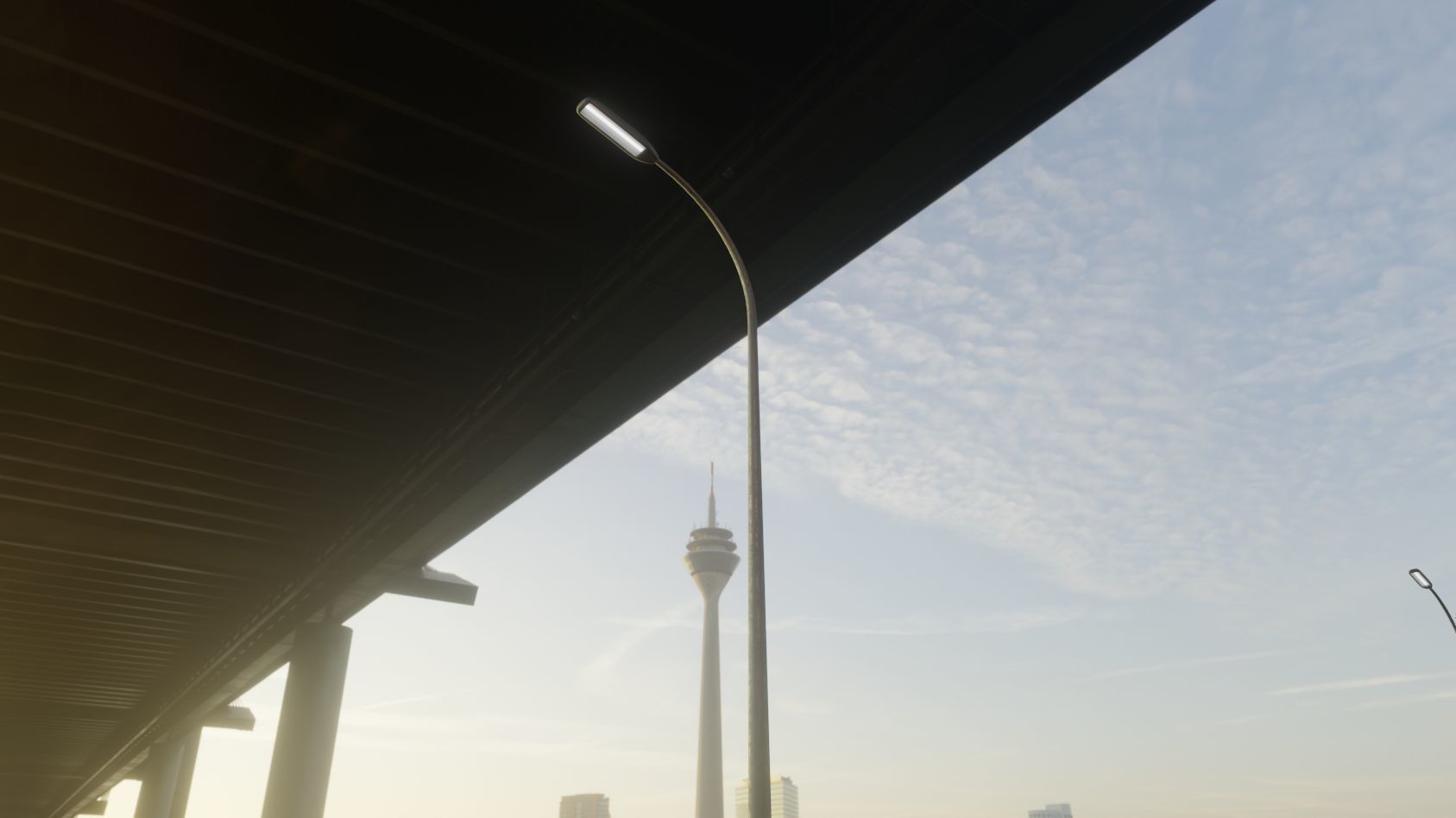 Street Light 11 version 13 6m with pole 1 Low-poly 3D model_87