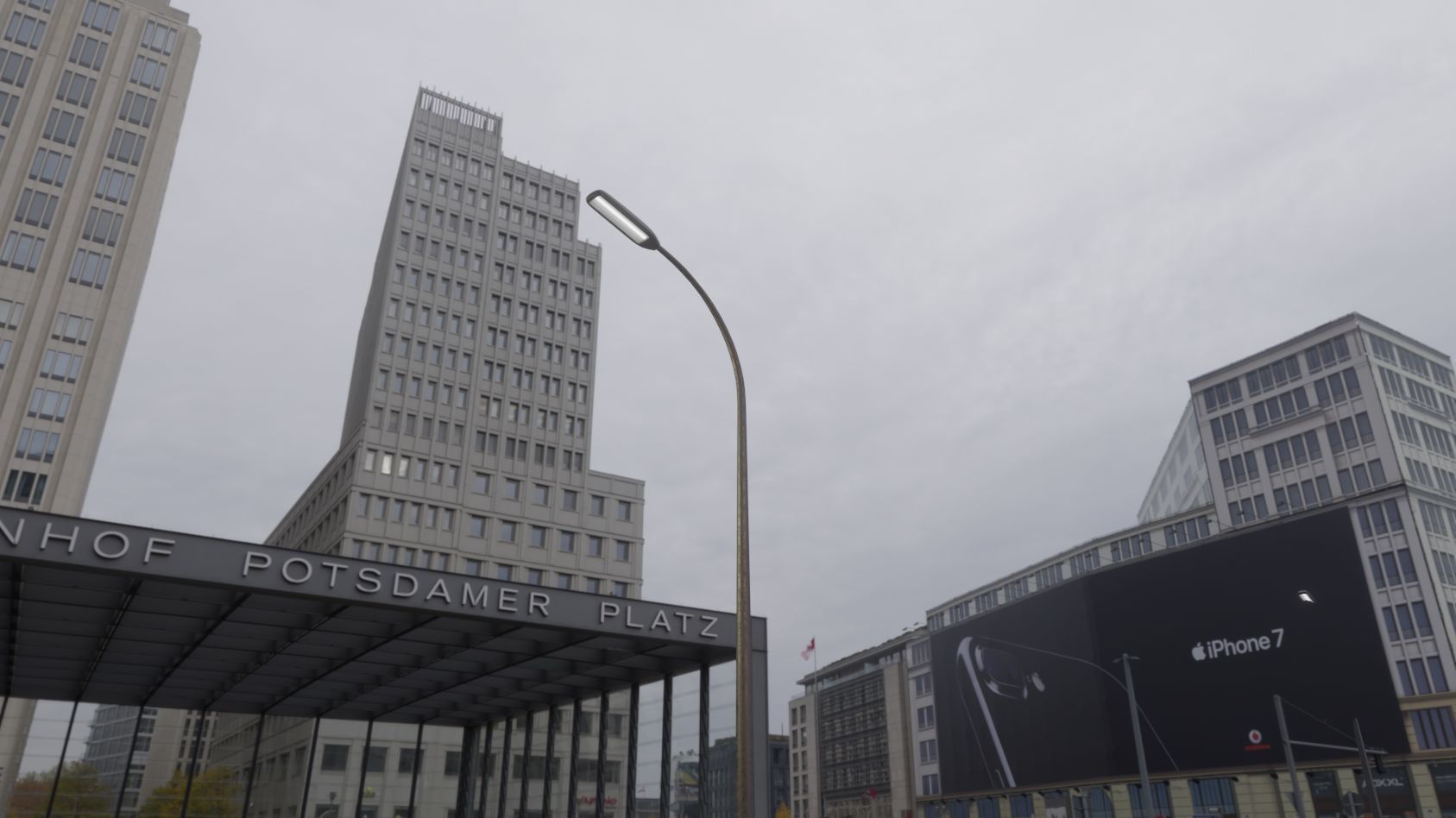 Street Light 11 version 13 6m with pole 1 Low-poly 3D model_21