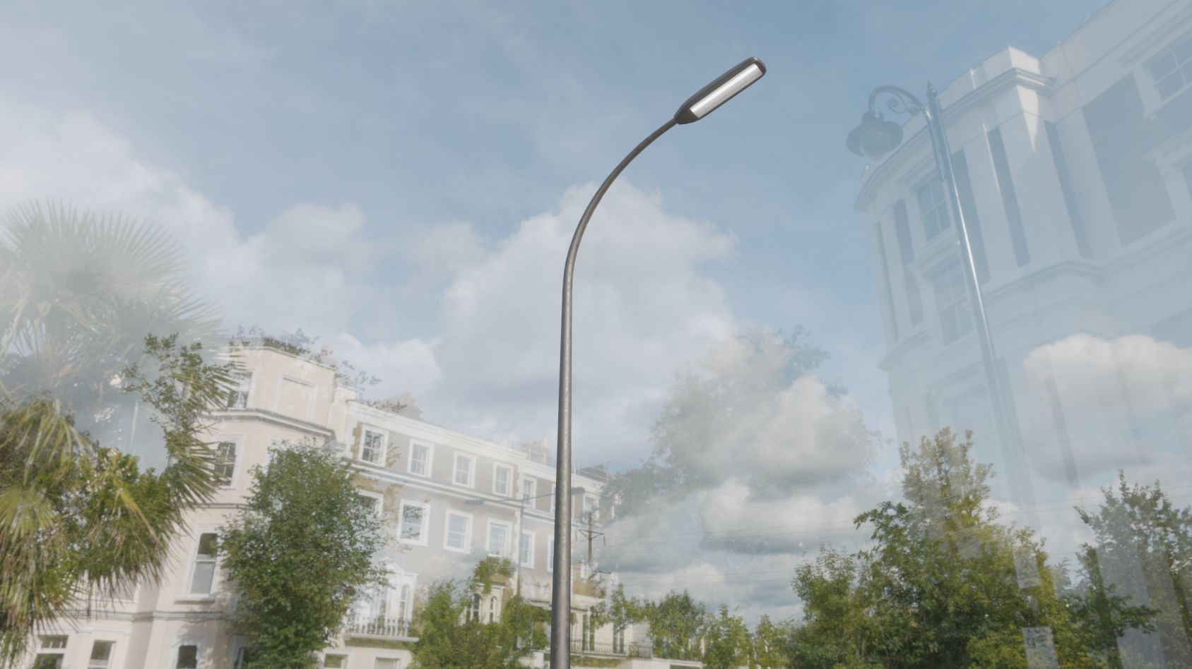 Street Light 11 version 13 6m with pole 1 Low-poly 3D model_45