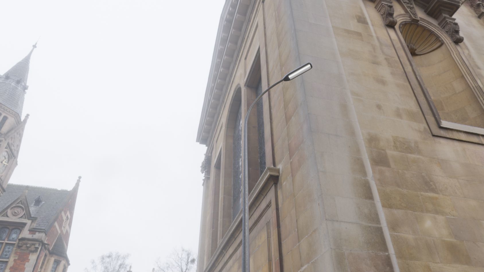 Street Light 11 version 13 6m with pole 1 Low-poly 3D model_2