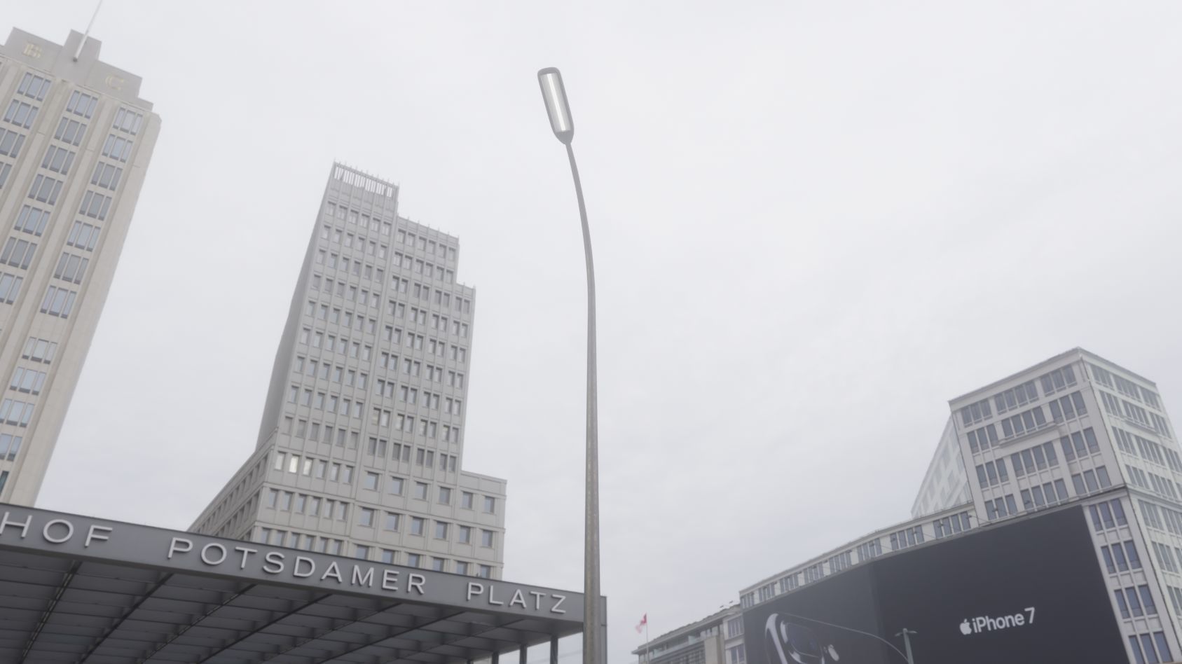 Street Light 11 version 13 6m with pole 1 Low-poly 3D model_51