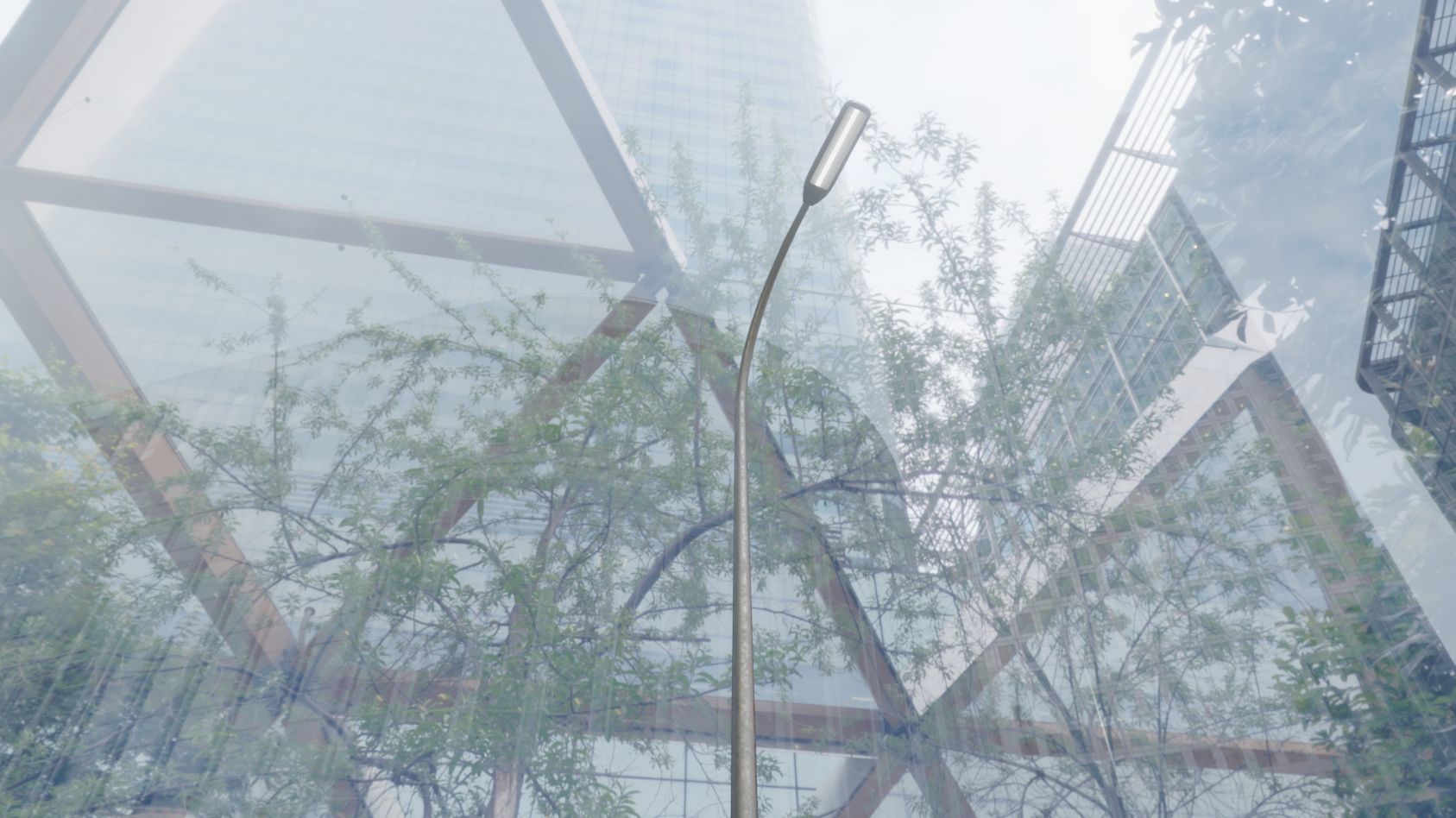 Street Light 11 version 13 6m with pole 1 Low-poly 3D model_14