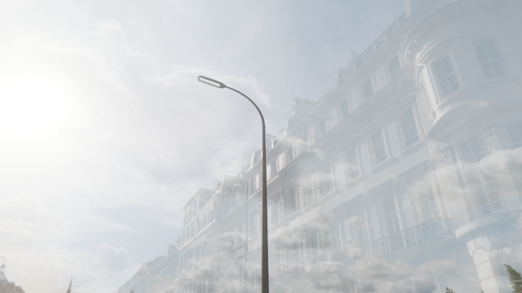 Street Light 11 version 13 6m with pole 1 Low-poly 3D model_90