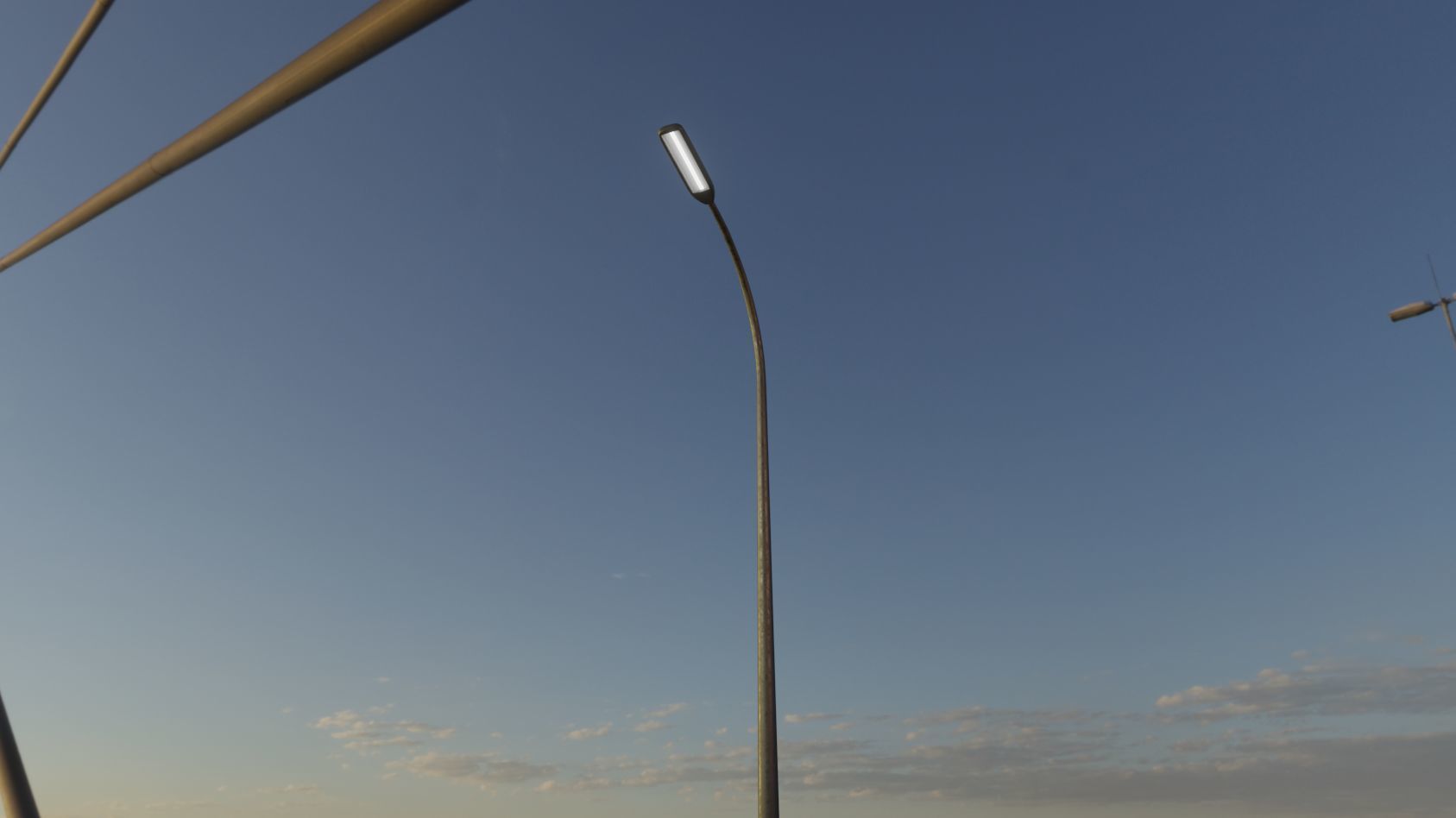 Street Light 11 version 13 6m with pole 1 Low-poly 3D model_85