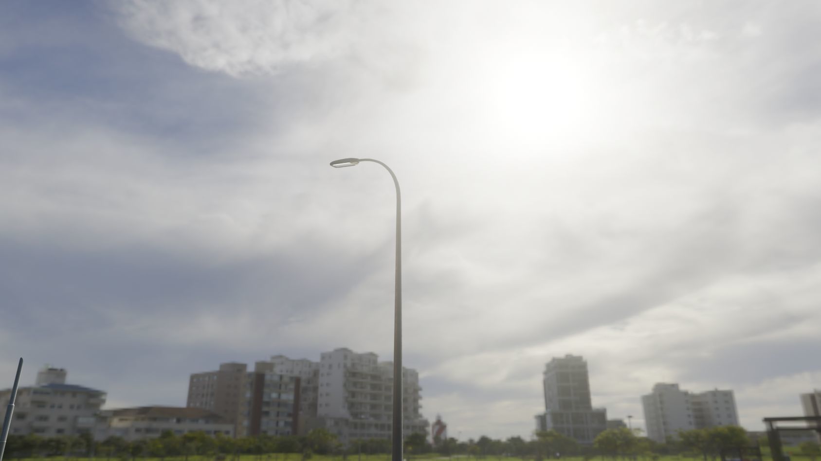 Street Light 11 version 13 6m with pole 1 Low-poly 3D model_94