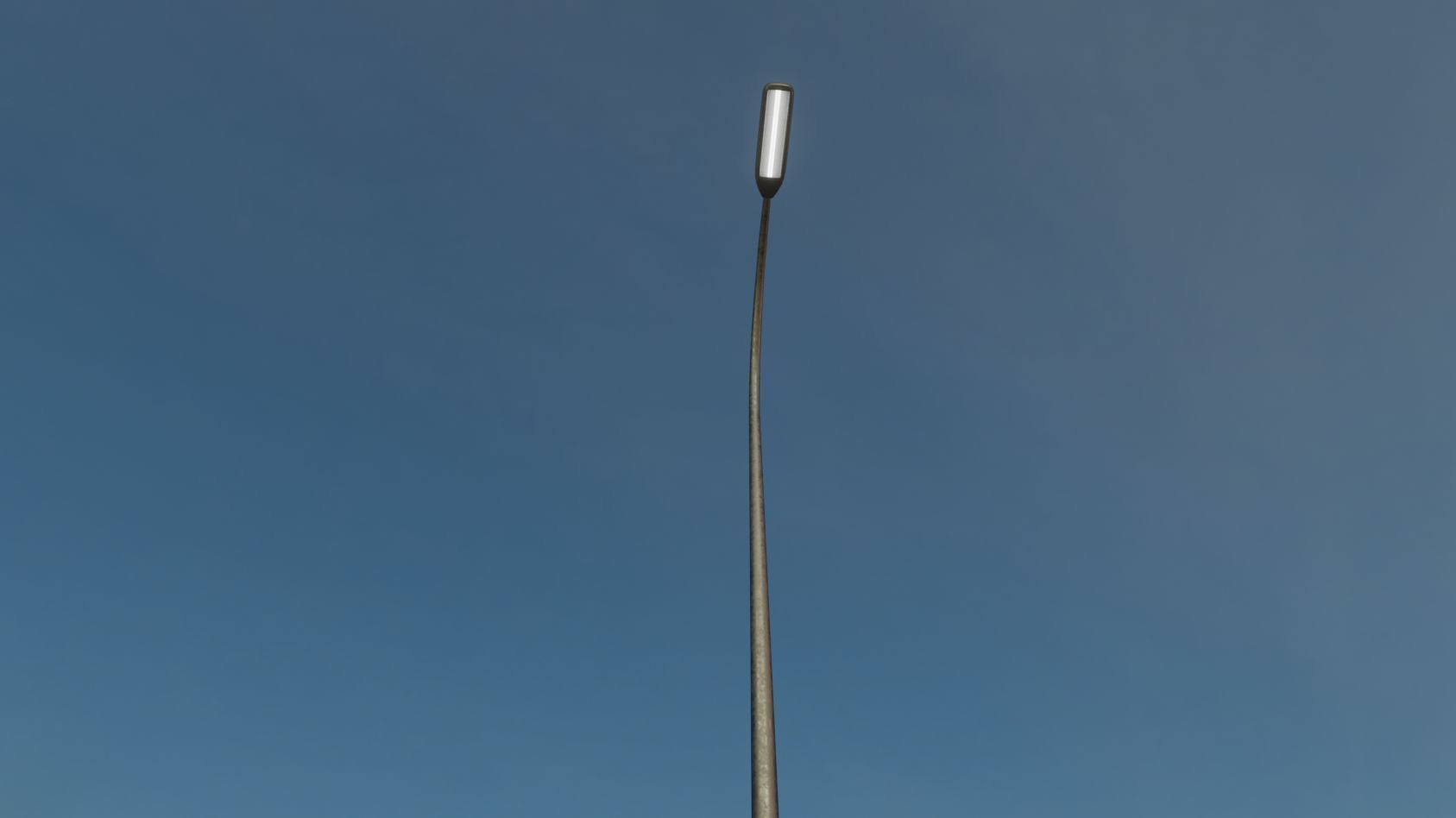 Street Light 11 version 13 6m with pole 1 Low-poly 3D model_3