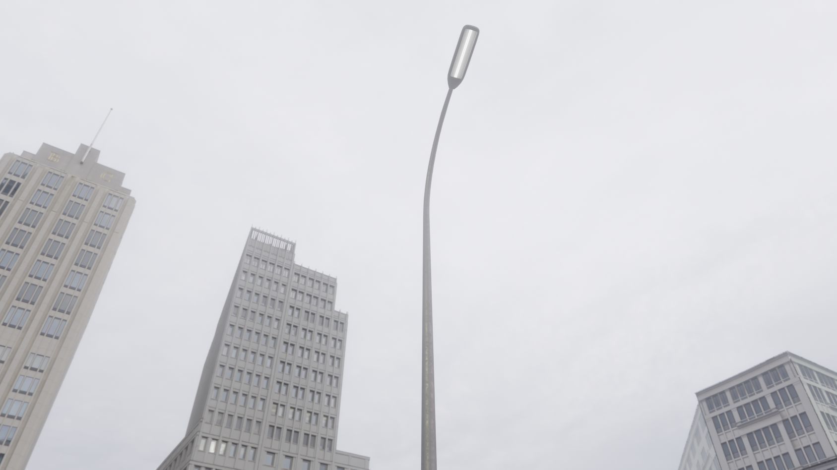 Street Light 11 version 13 6m with pole 1 Low-poly 3D model_81