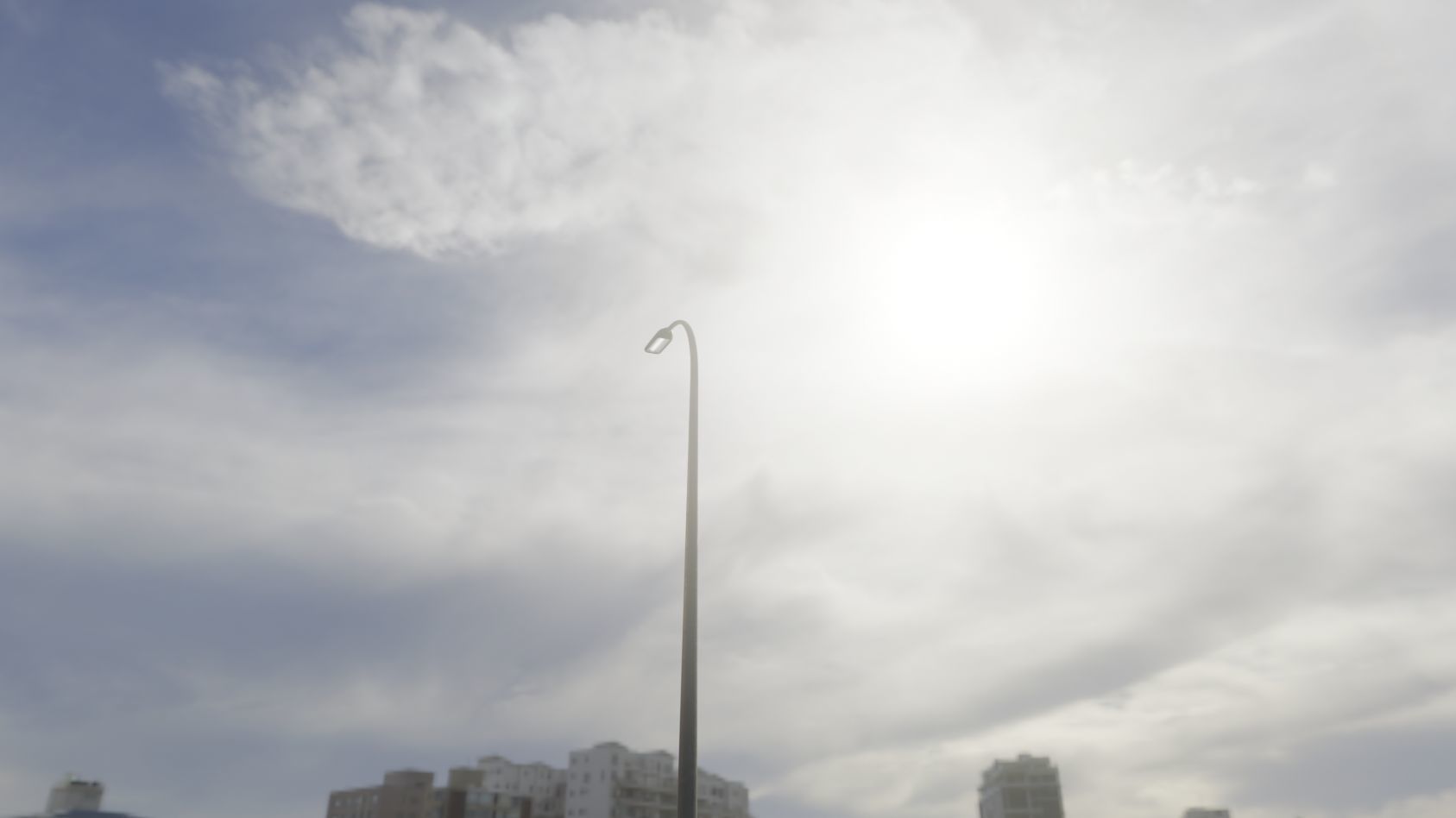 Street Light 11 version 13 6m with pole 1 Low-poly 3D model_64