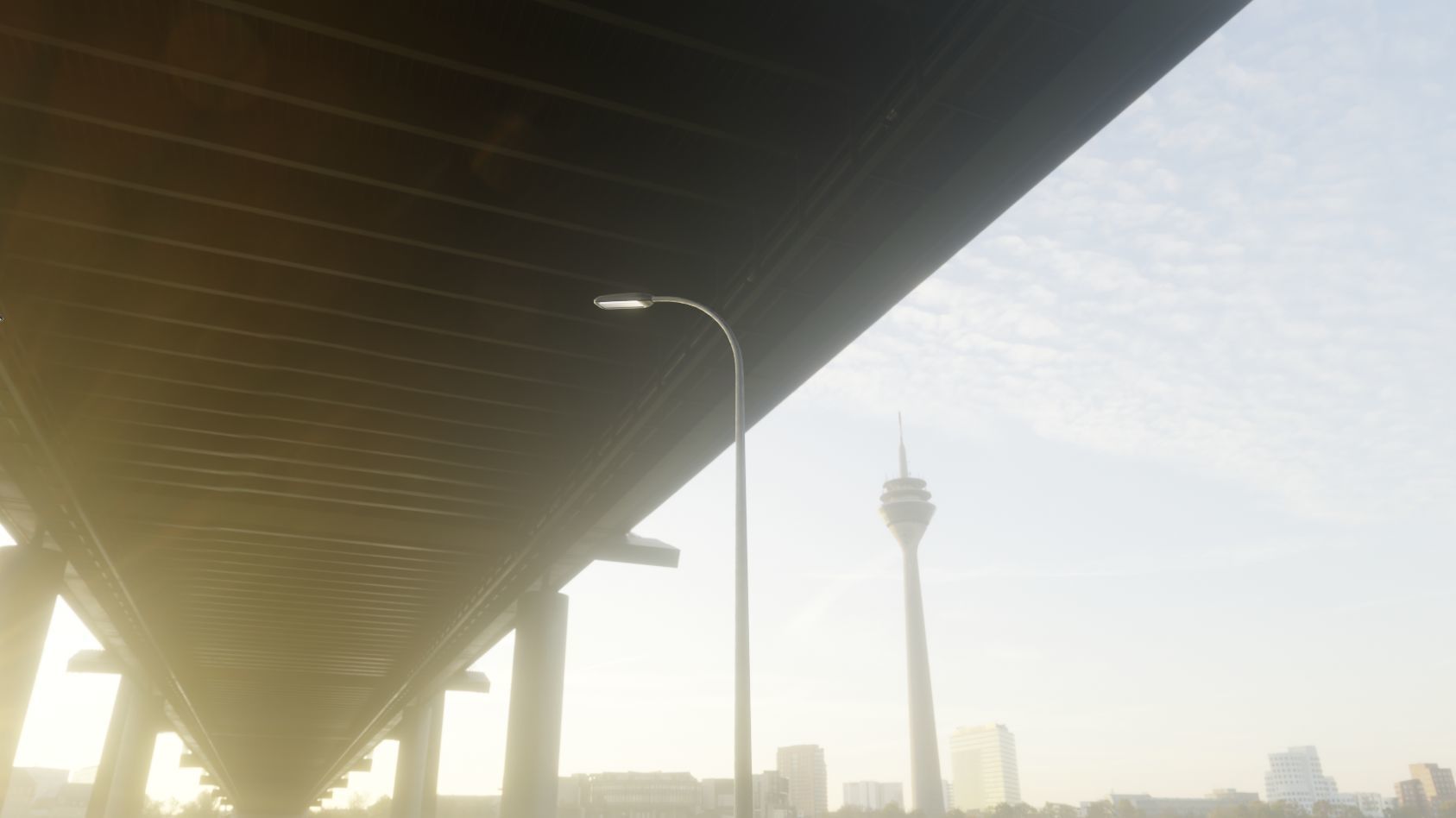 Street Light 11 version 13 6m with pole 1 Low-poly 3D model_27