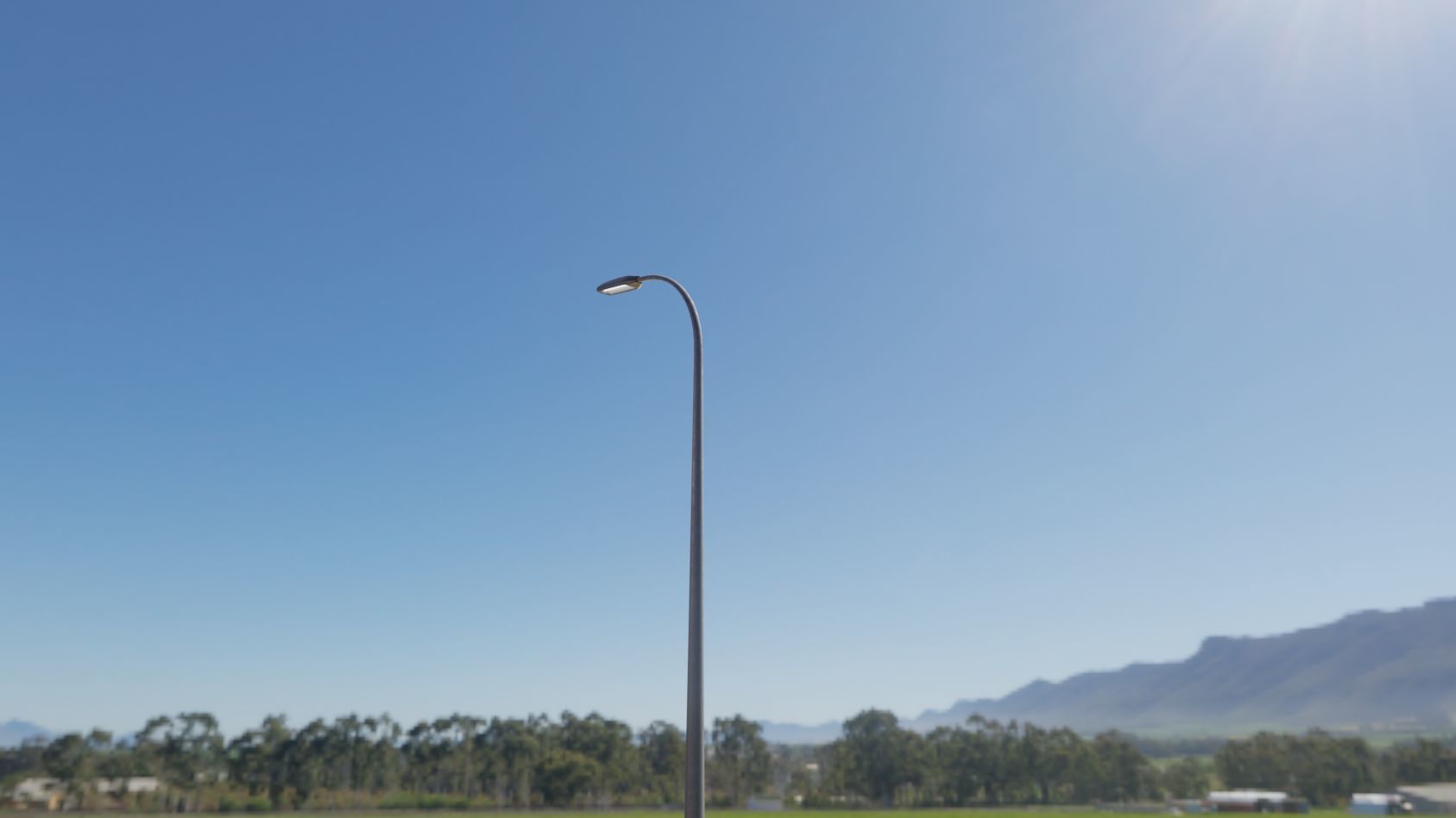 Street Light 11 version 13 6m with pole 1 Low-poly 3D model_95