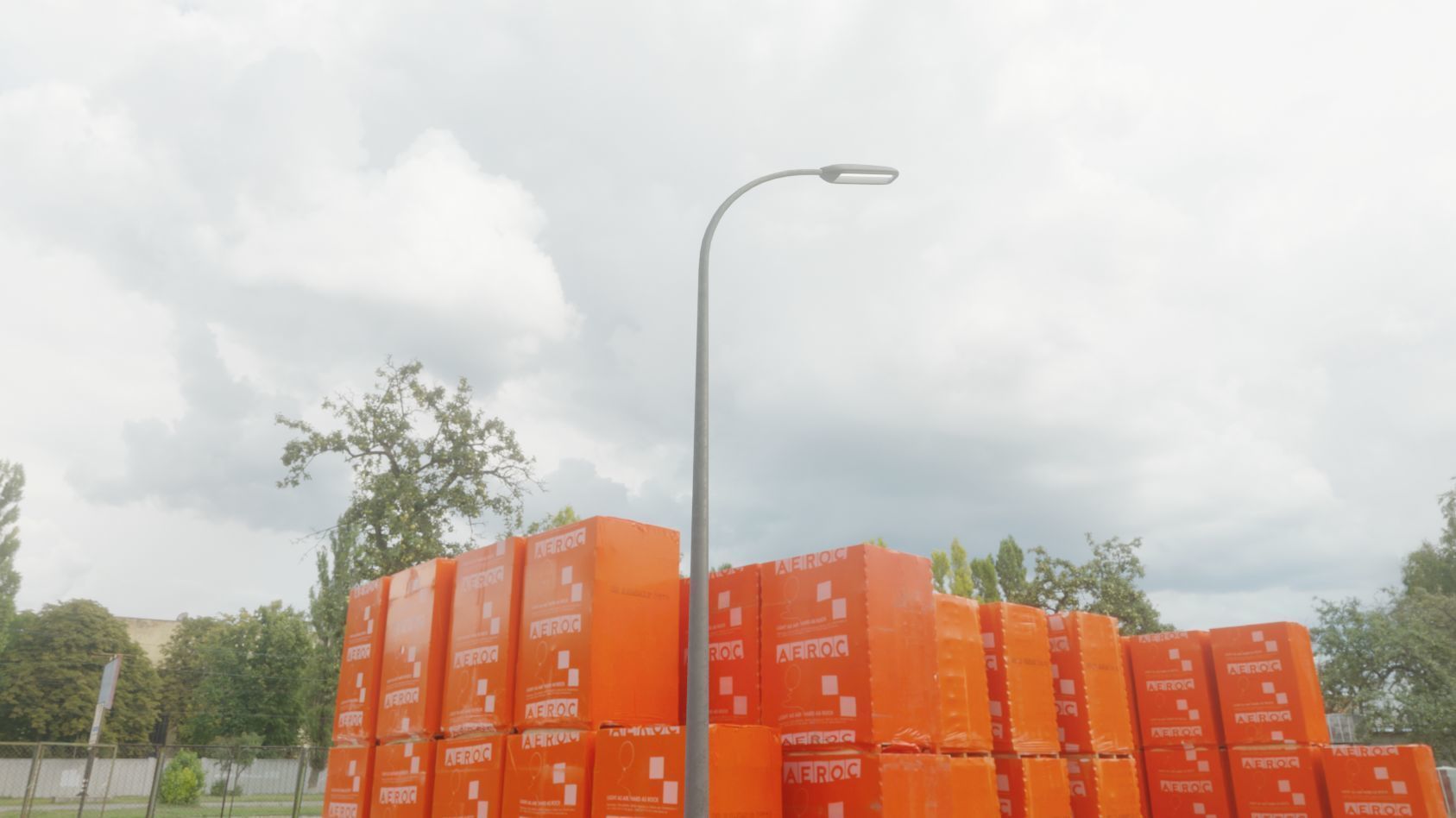 Street Light 11 version 13 6m with pole 1 Low-poly 3D model_71