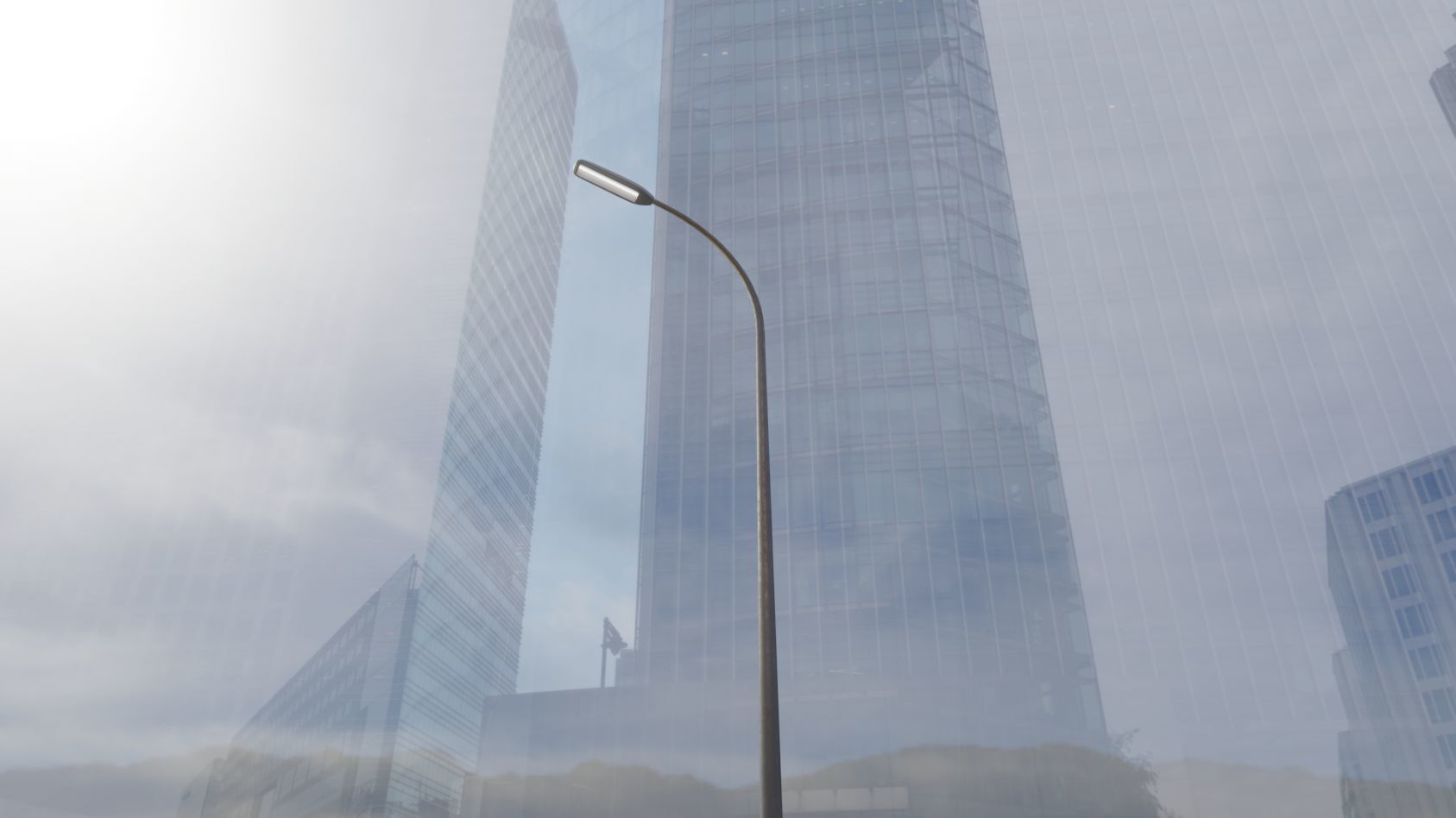 Street Light 11 version 13 6m with pole 1 Low-poly 3D model_89