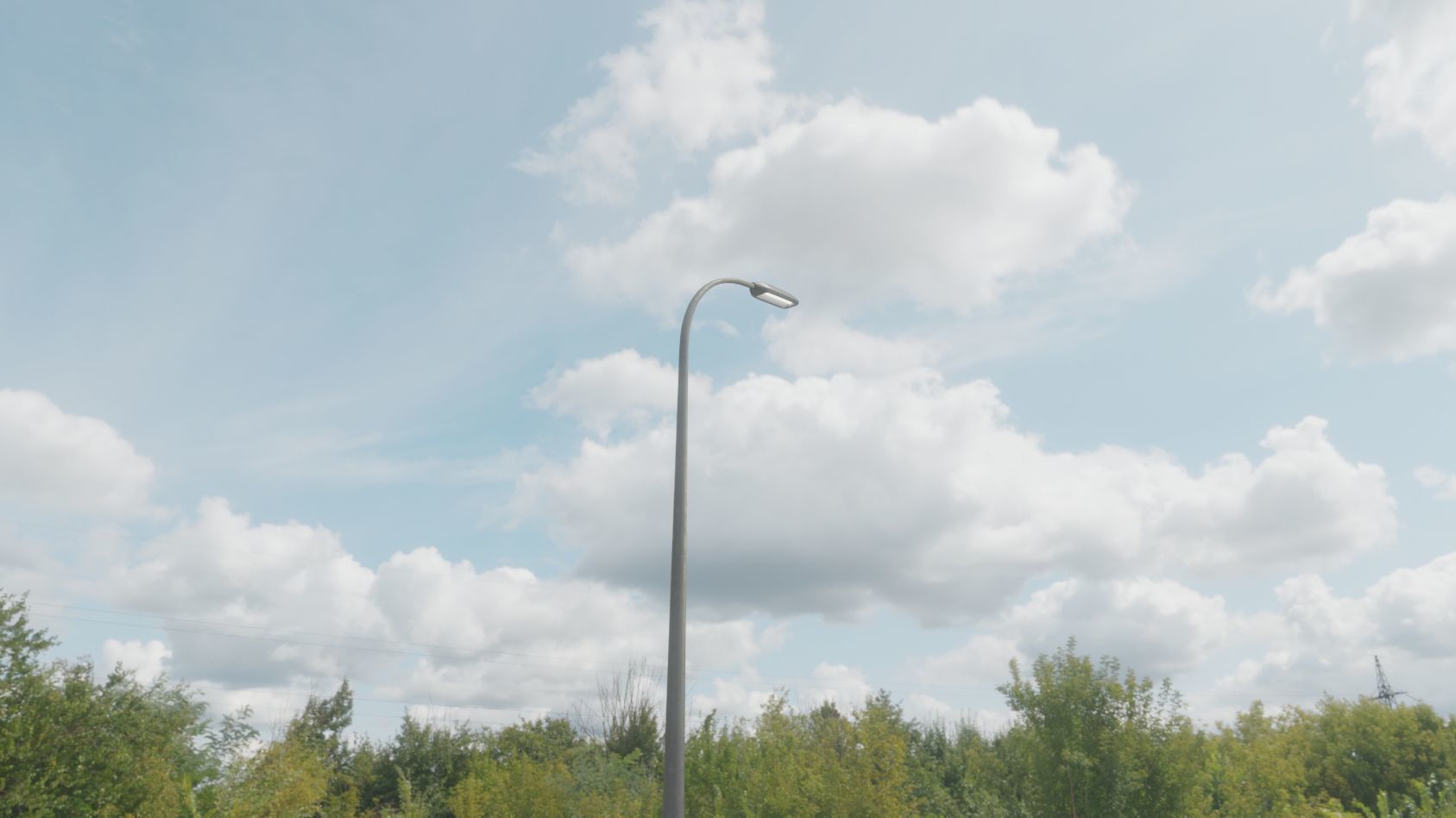 Street Light 11 version 13 6m with pole 1 Low-poly 3D model_68