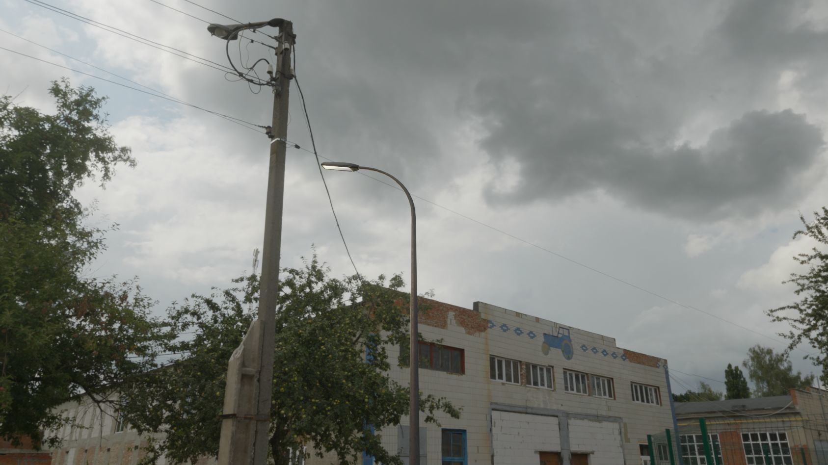 Street Light 11 version 13 6m with pole 1 Low-poly 3D model_26