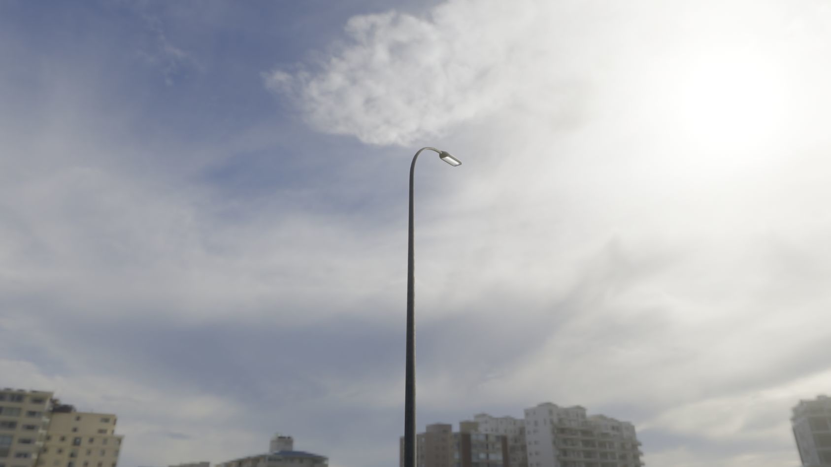 Street Light 11 version 13 6m with pole 1 Low-poly 3D model_34