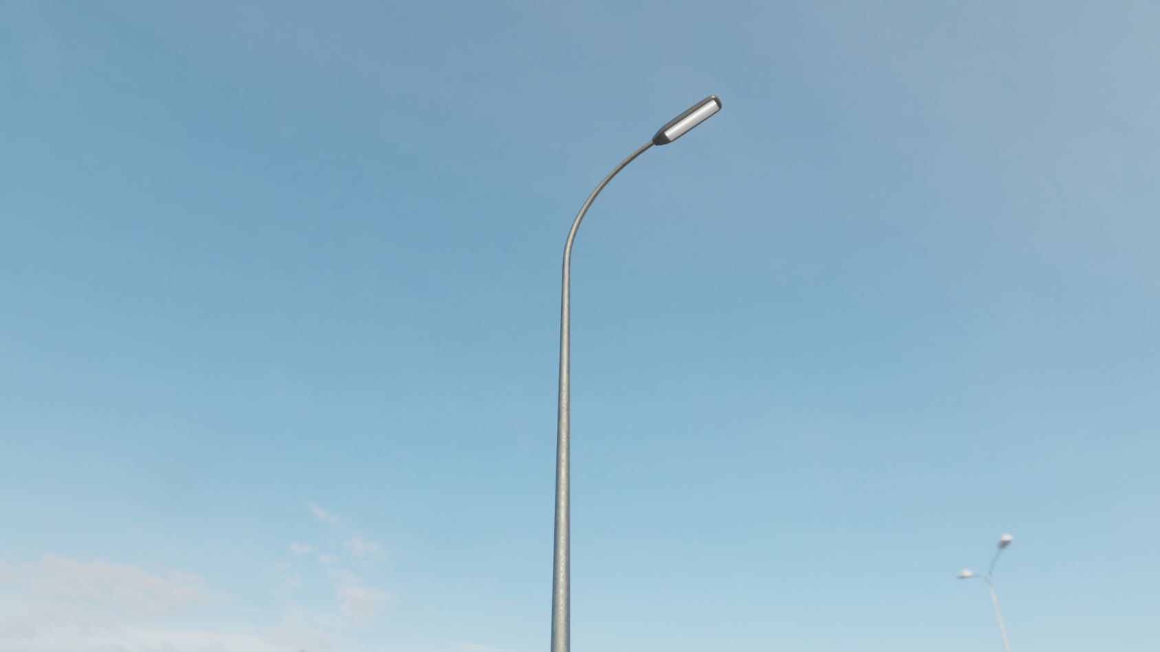 Street Light 11 version 13 6m with pole 1 Low-poly 3D model_76