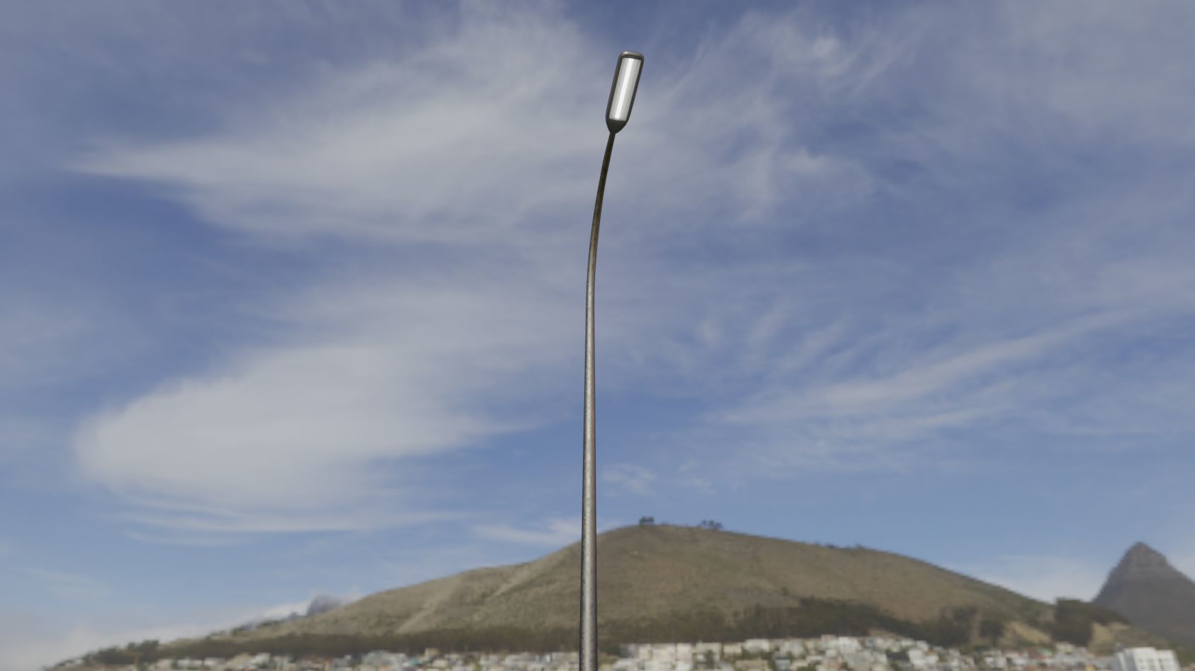 Street Light 11 version 13 6m with pole 1 Low-poly 3D model_49