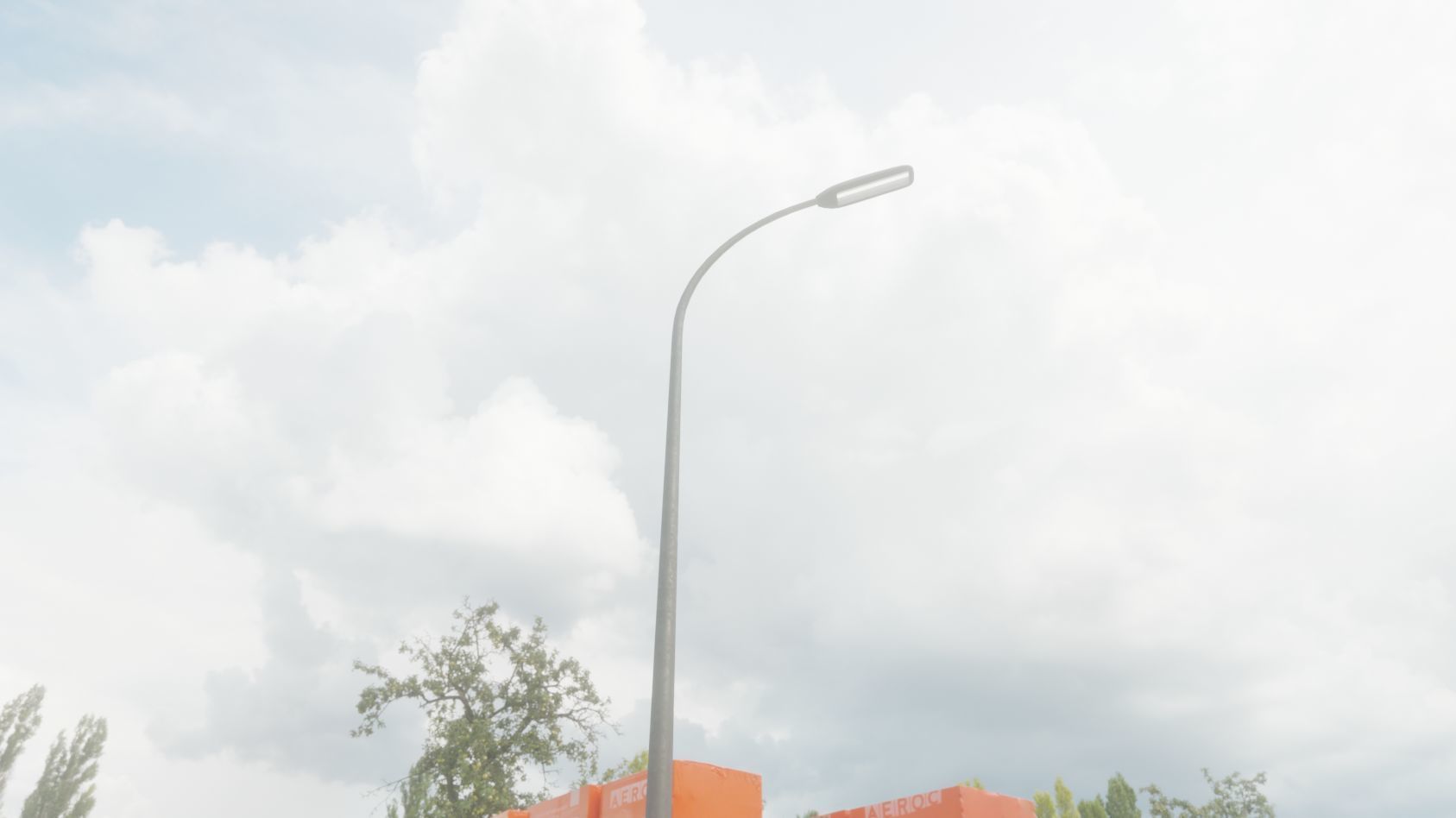 Street Light 11 version 13 6m with pole 1 Low-poly 3D model_41