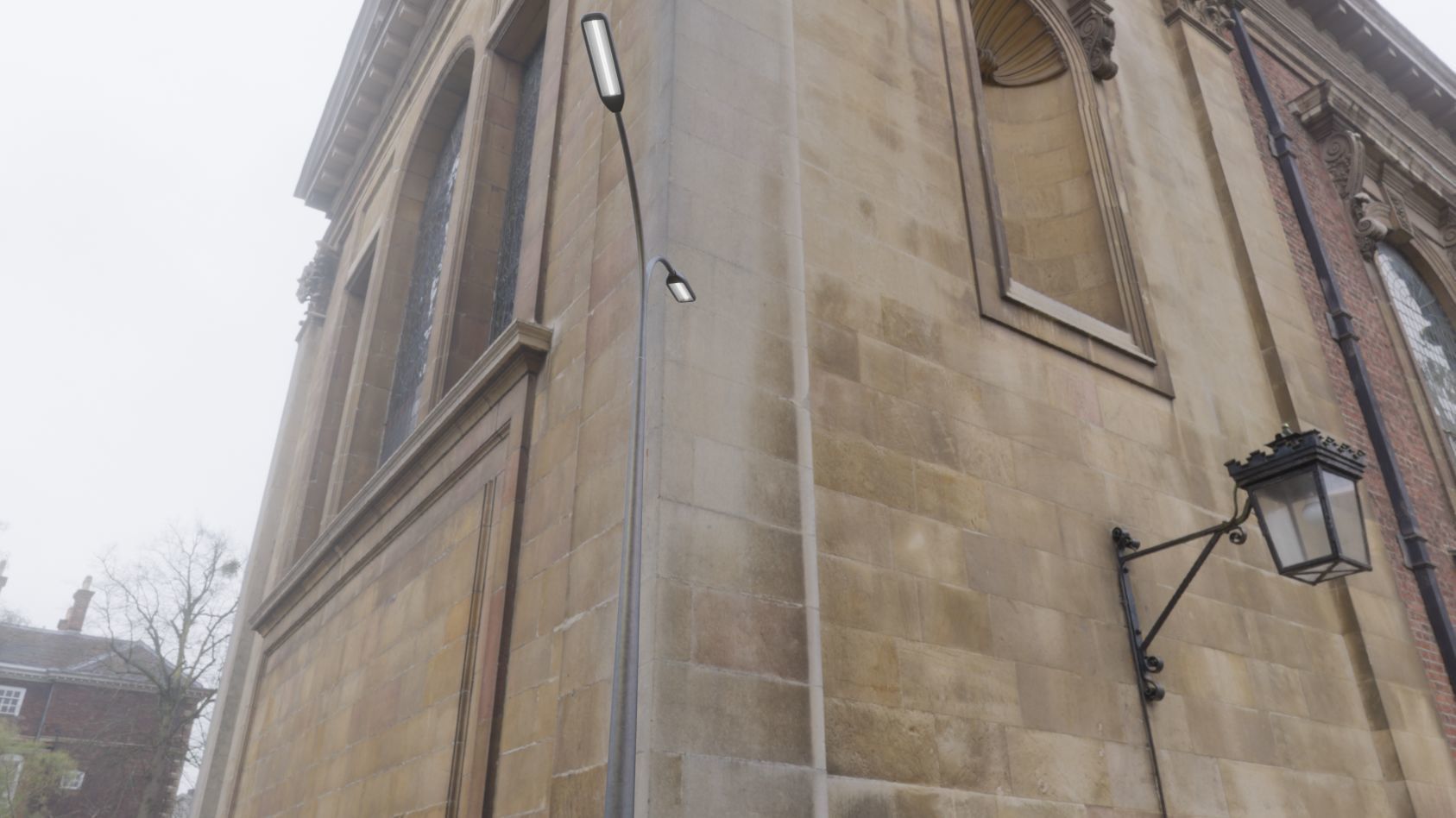 Street Light 11 version 12 6m with pole 4 Low-poly 3D model_21