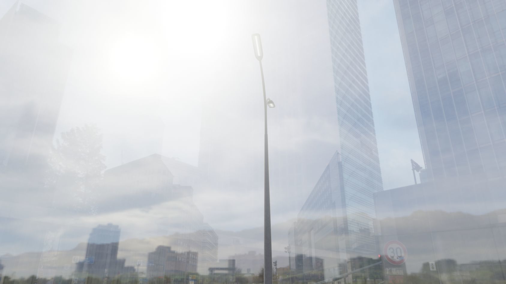 Street Light 11 version 12 6m with pole 4 Low-poly 3D model_99