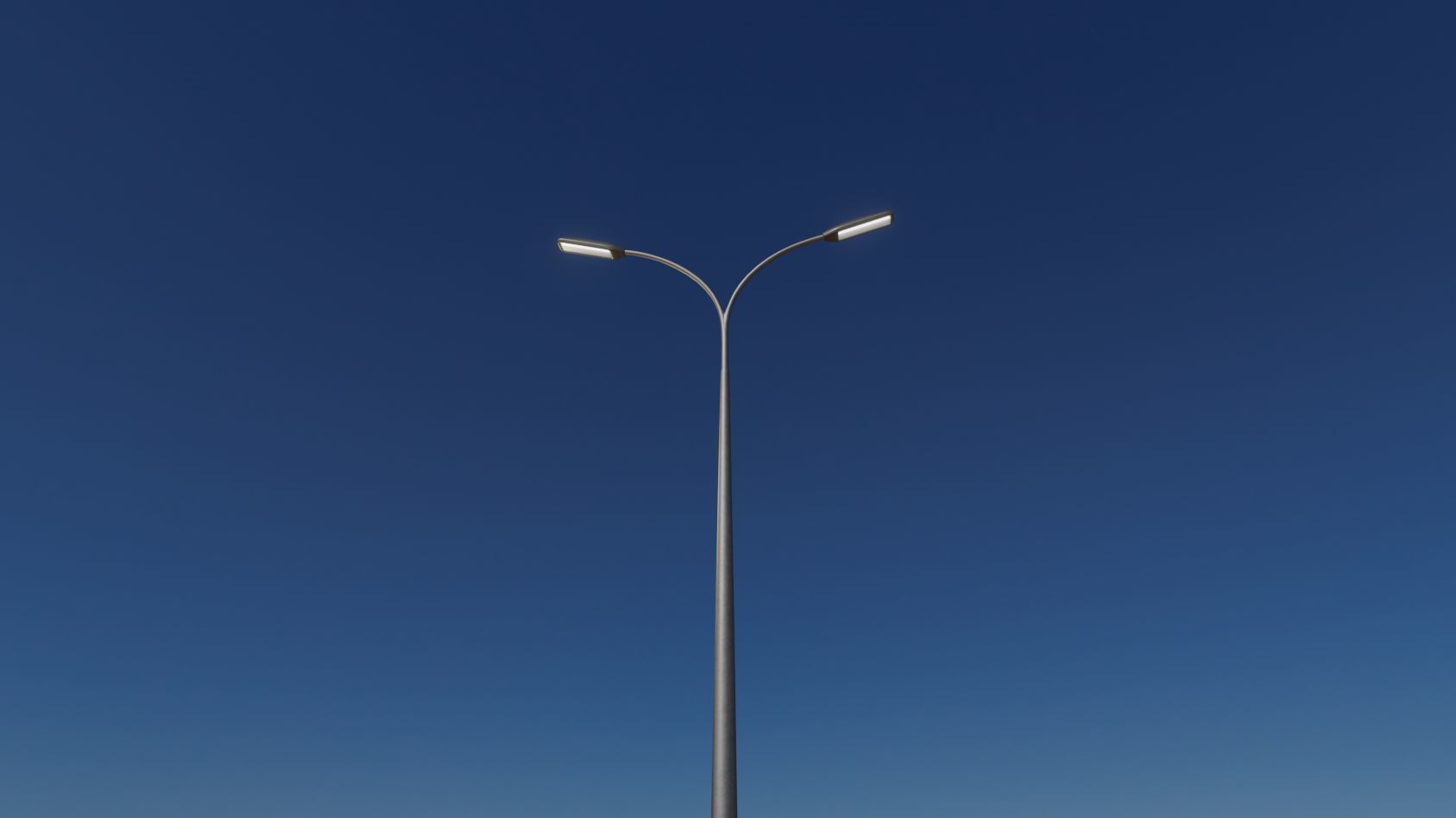 Street Light 11 version 12 6m with pole 4 Low-poly 3D model_61