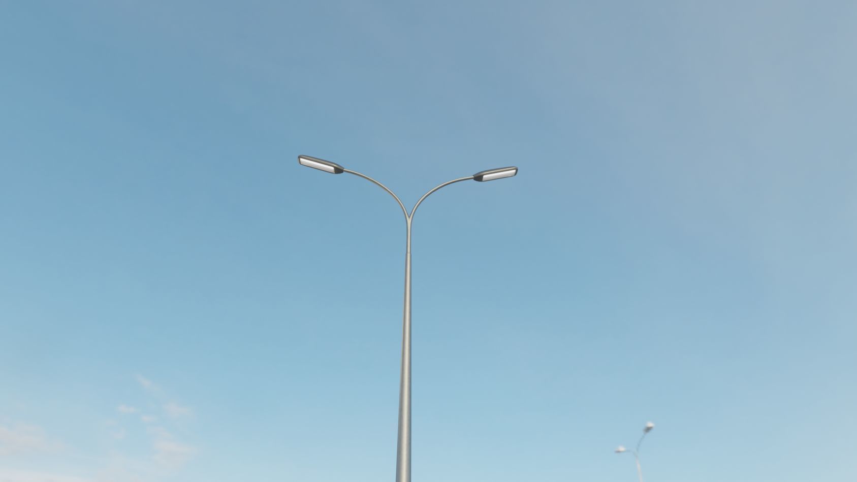 Street Light 11 version 12 6m with pole 4 Low-poly 3D model_28