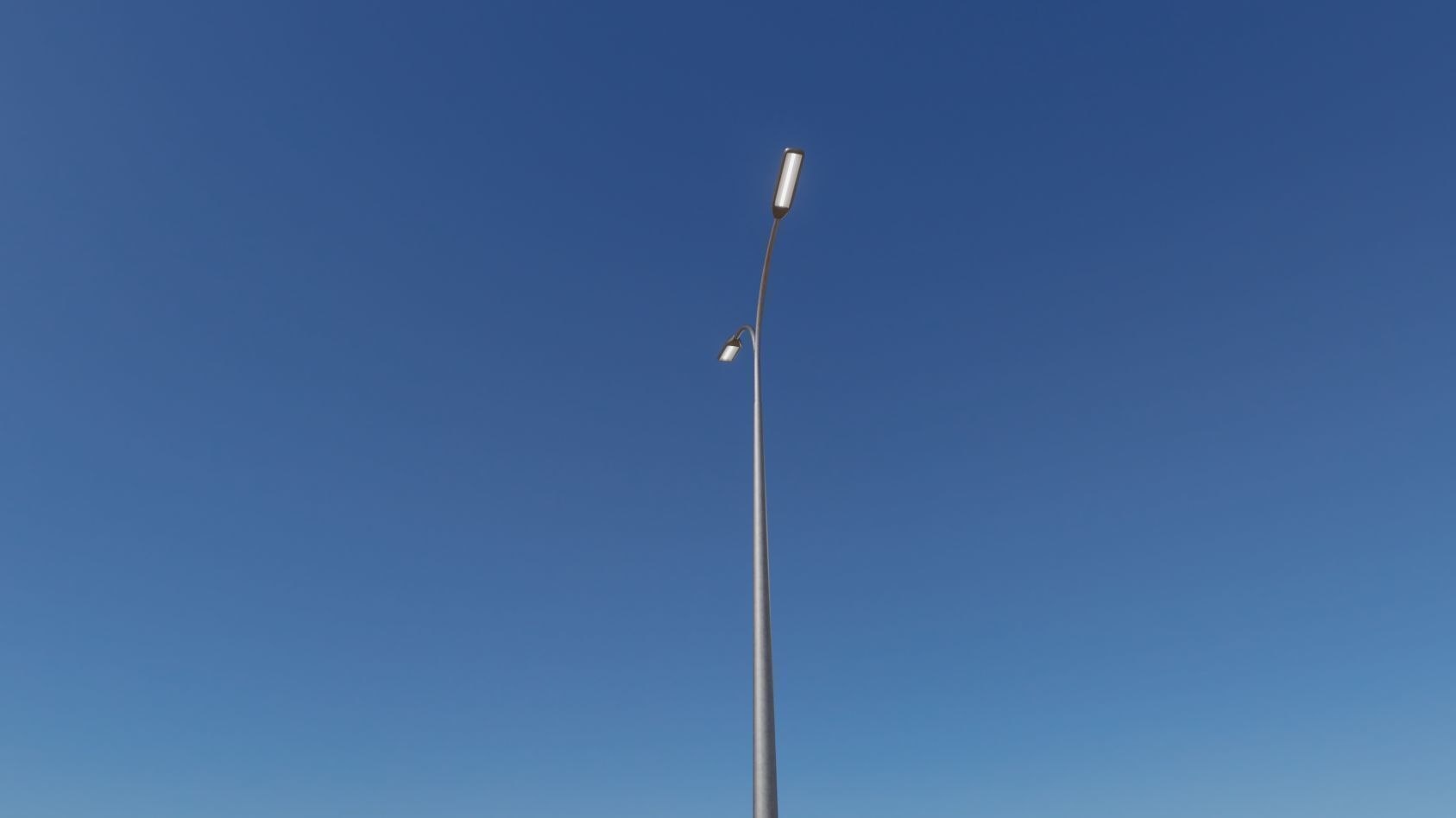 Street Light 11 version 12 6m with pole 4 Low-poly 3D model_3