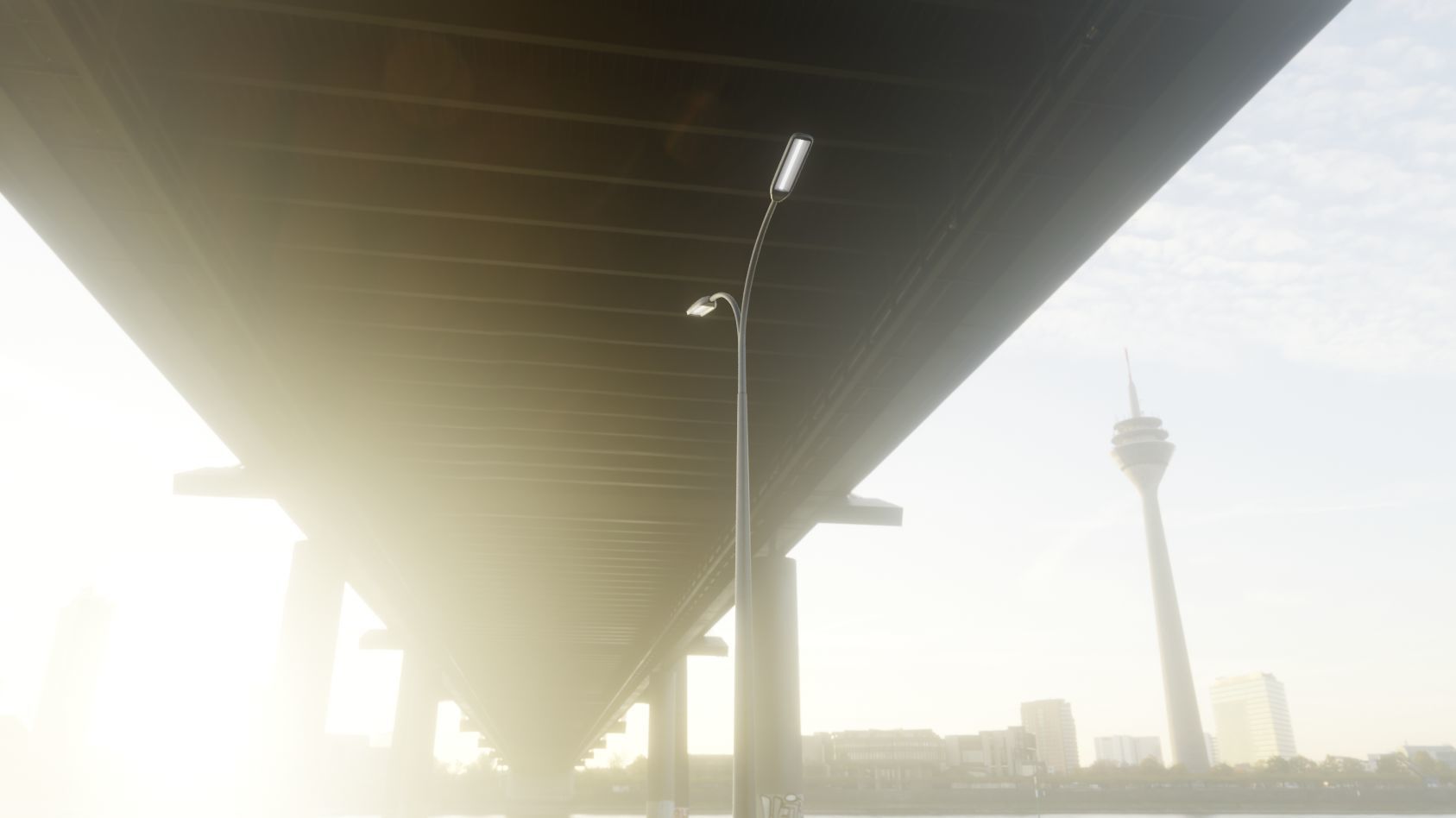 Street Light 11 version 12 6m with pole 4 Low-poly 3D model_97