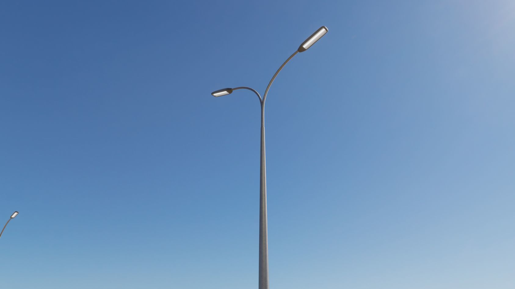 Street Light 11 version 12 6m with pole 4 Low-poly 3D model_46