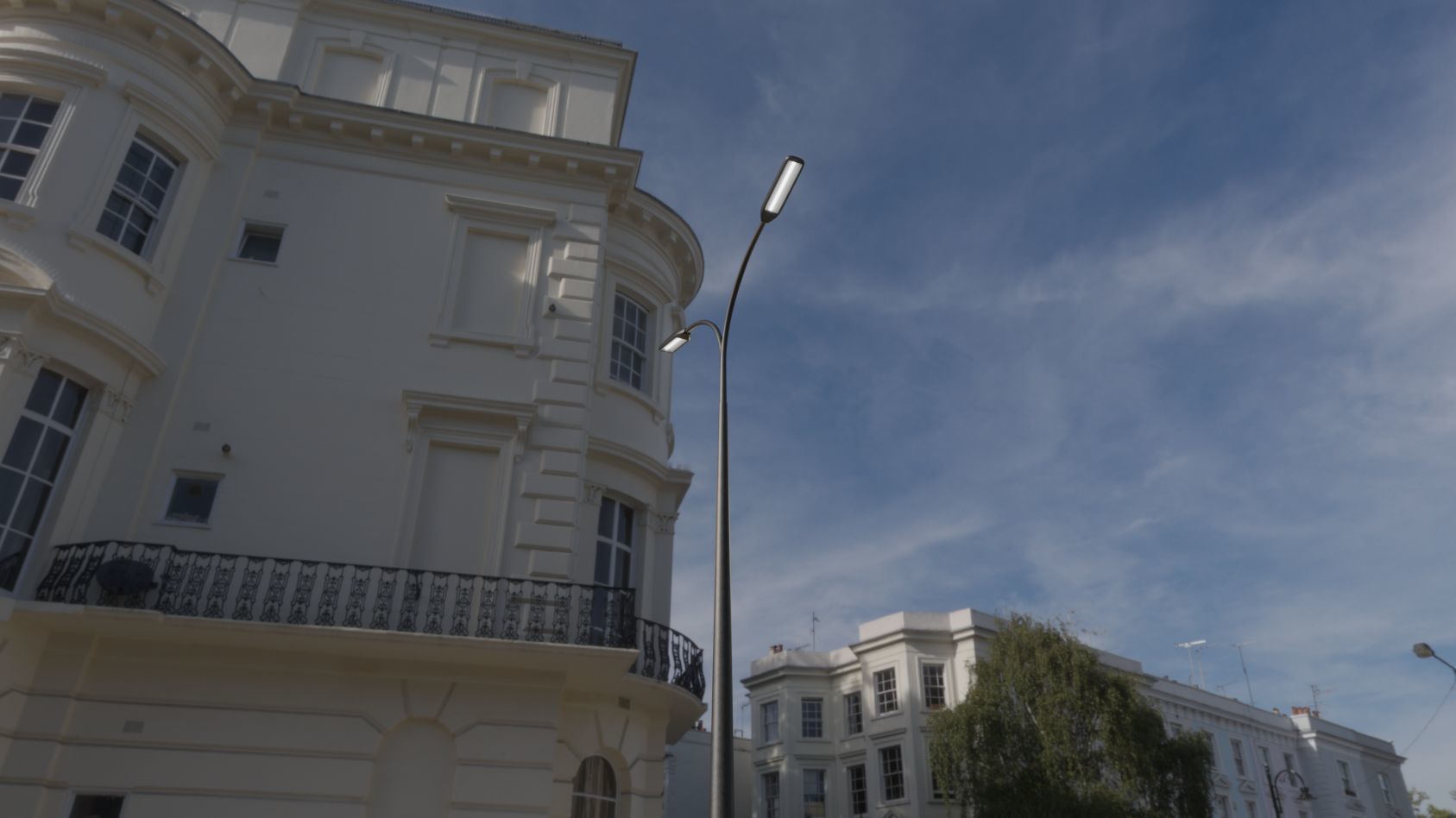 Street Light 11 version 12 6m with pole 4 Low-poly 3D model_33
