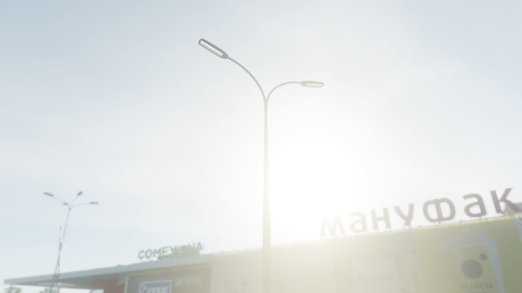 Street Light 11 version 12 6m with pole 4 Low-poly 3D model_72