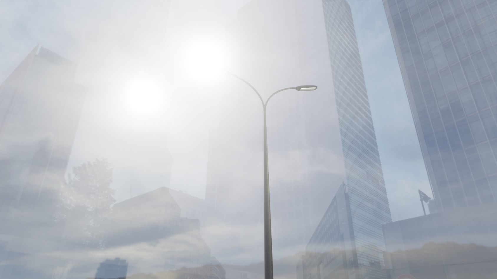 Street Light 11 version 12 6m with pole 4 Low-poly 3D model_40