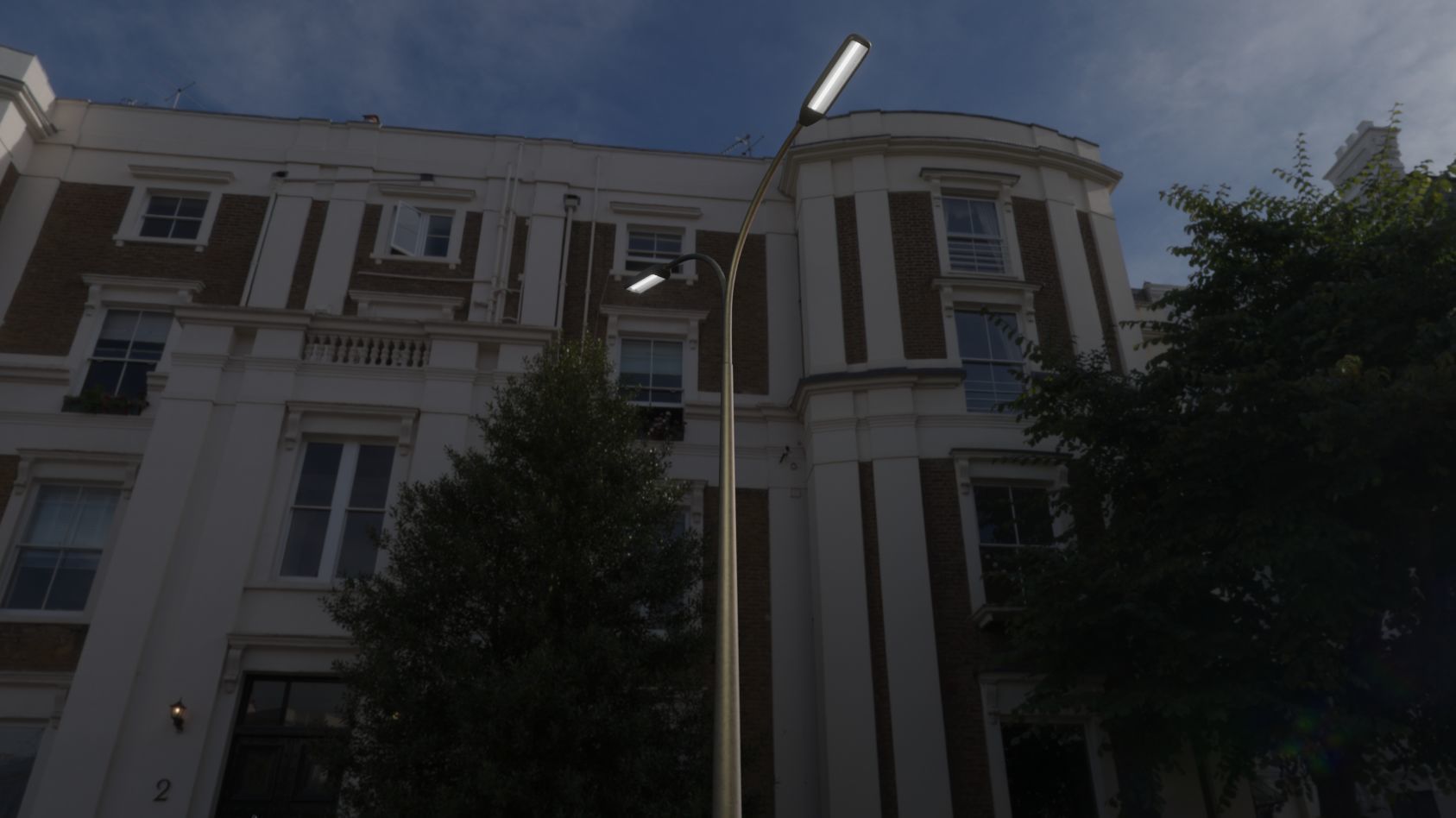 Street Light 11 version 12 6m with pole 4 Low-poly 3D model_48