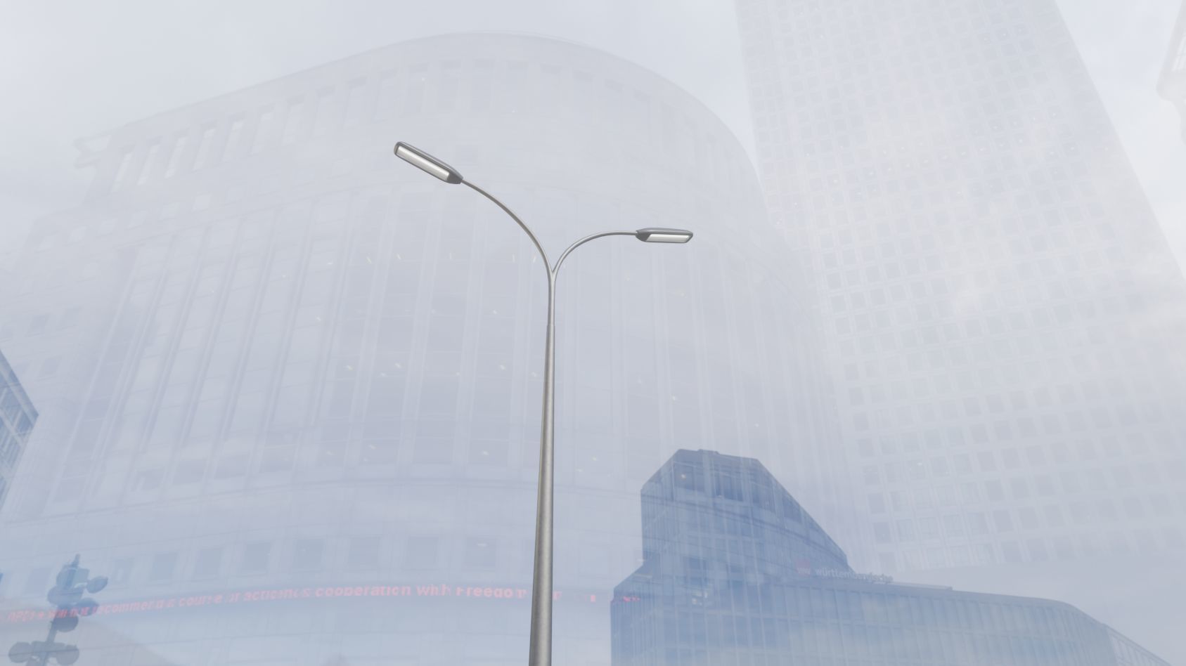 Street Light 11 version 12 6m with pole 4 Low-poly 3D model_26