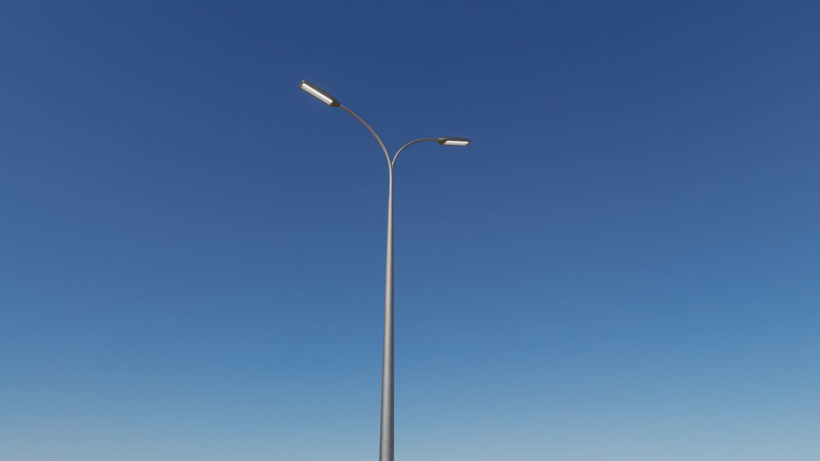 Street Light 11 version 12 6m with pole 4 Low-poly 3D model_90