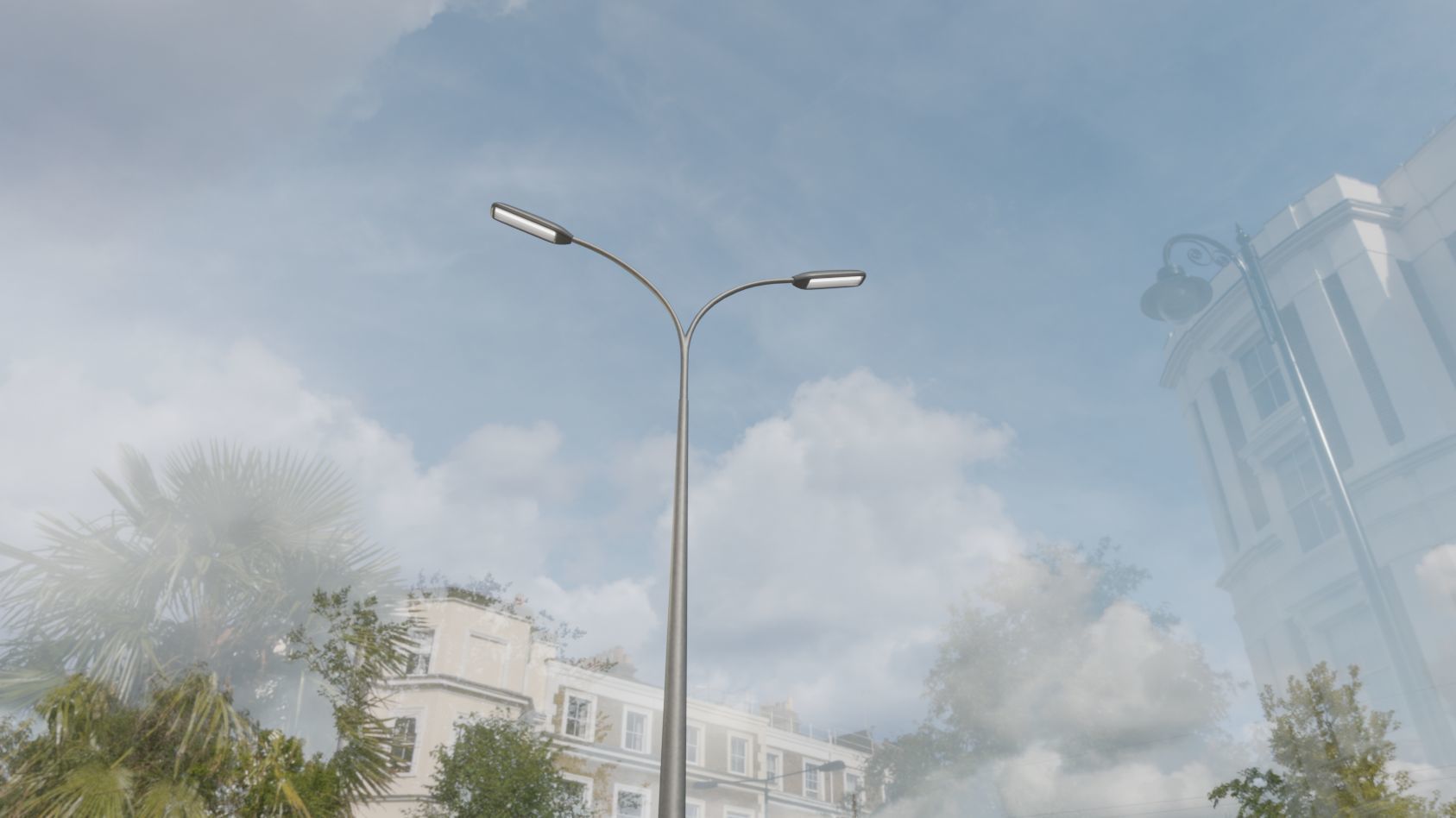 Street Light 11 version 12 6m with pole 4 Low-poly 3D model_27