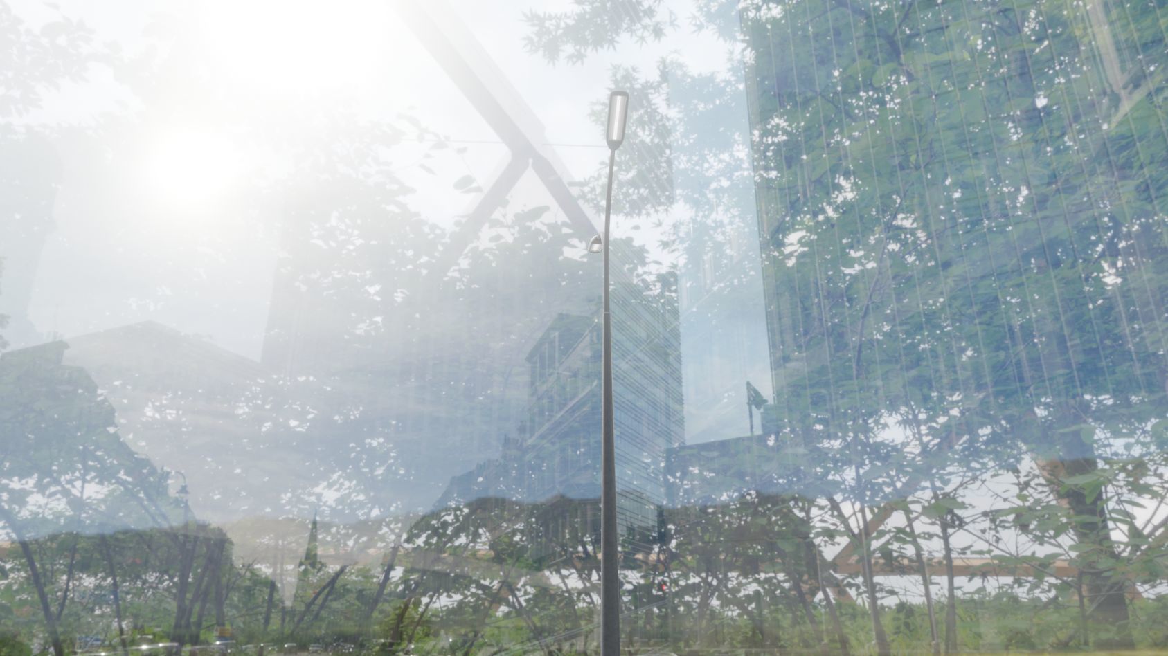 Street Light 11 version 12 6m with pole 4 Low-poly 3D model_98