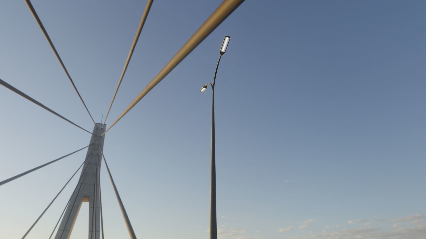 Street Light 11 version 12 6m with pole 4 Low-poly 3D model_66