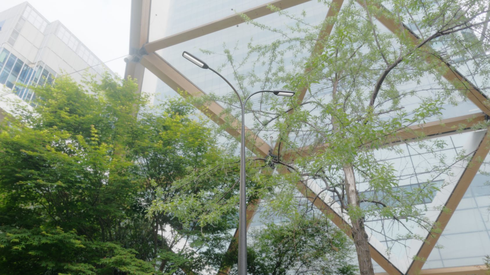 Street Light 11 version 12 6m with pole 4 Low-poly 3D model_58