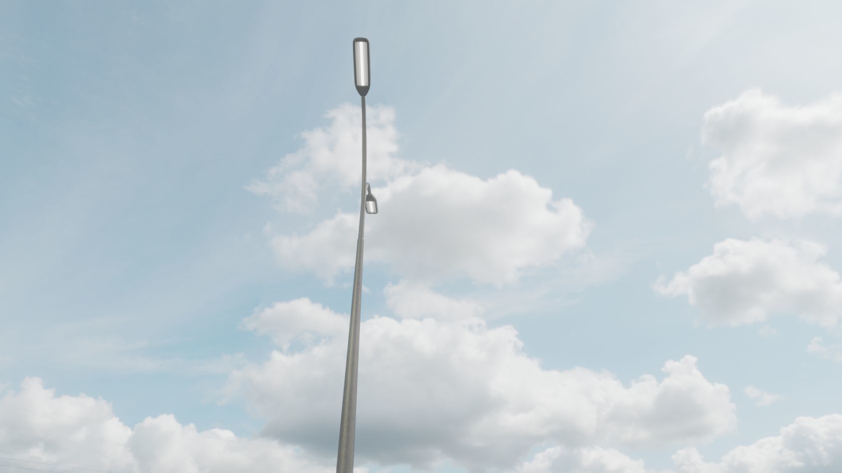 Street Light 11 version 12 6m with pole 4 Low-poly 3D model_20