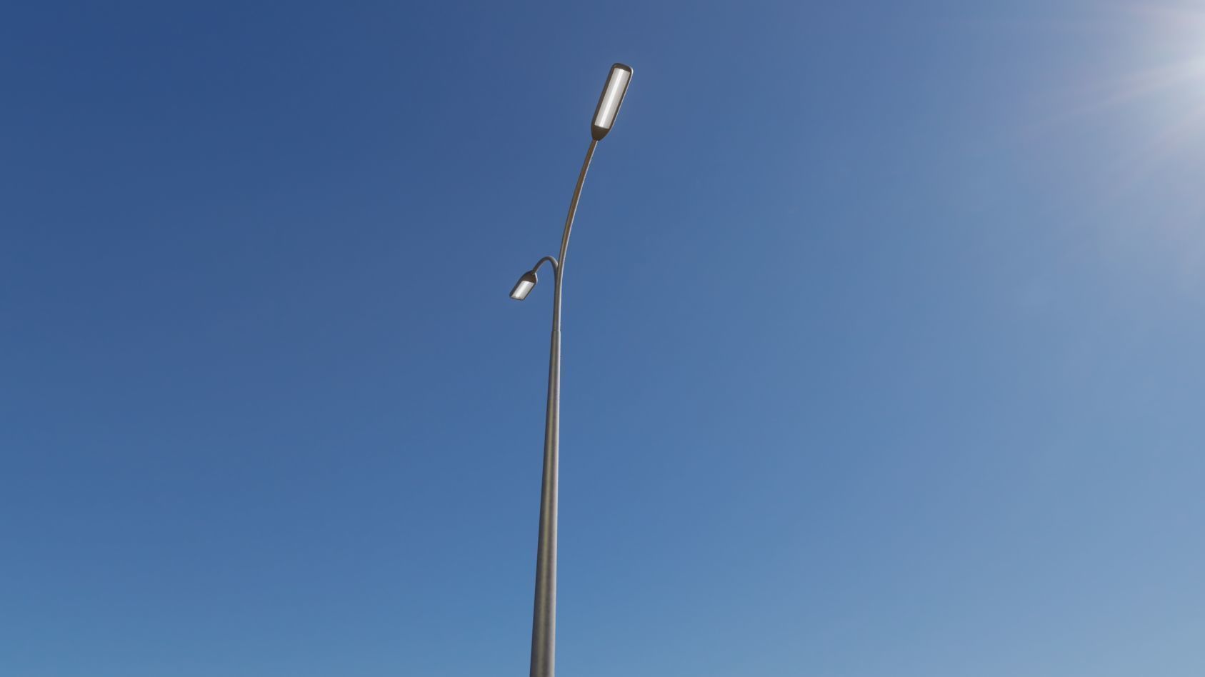 Street Light 11 version 12 6m with pole 4 Low-poly 3D model_17