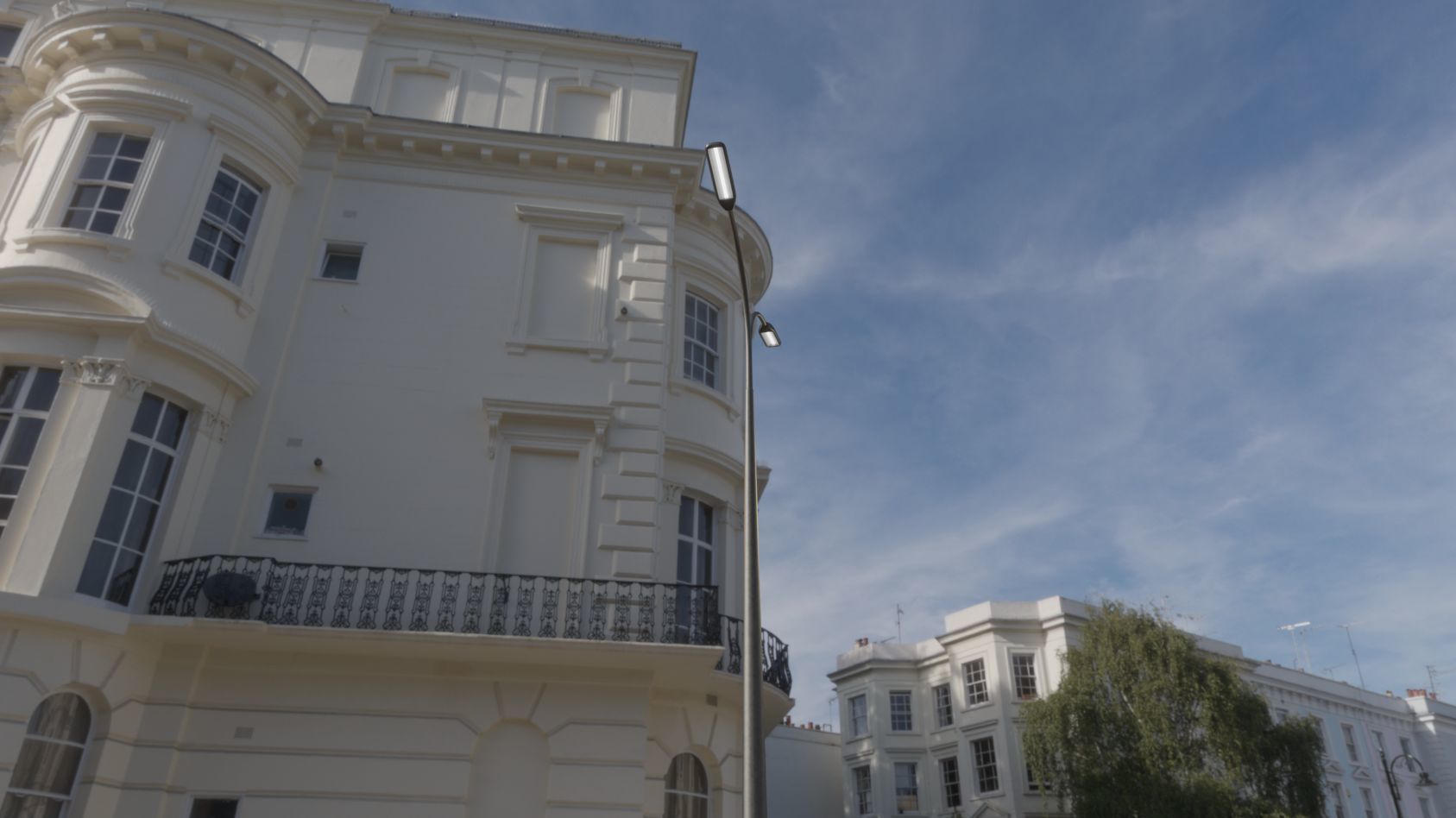 Street Light 11 version 12 6m with pole 4 Low-poly 3D model_4