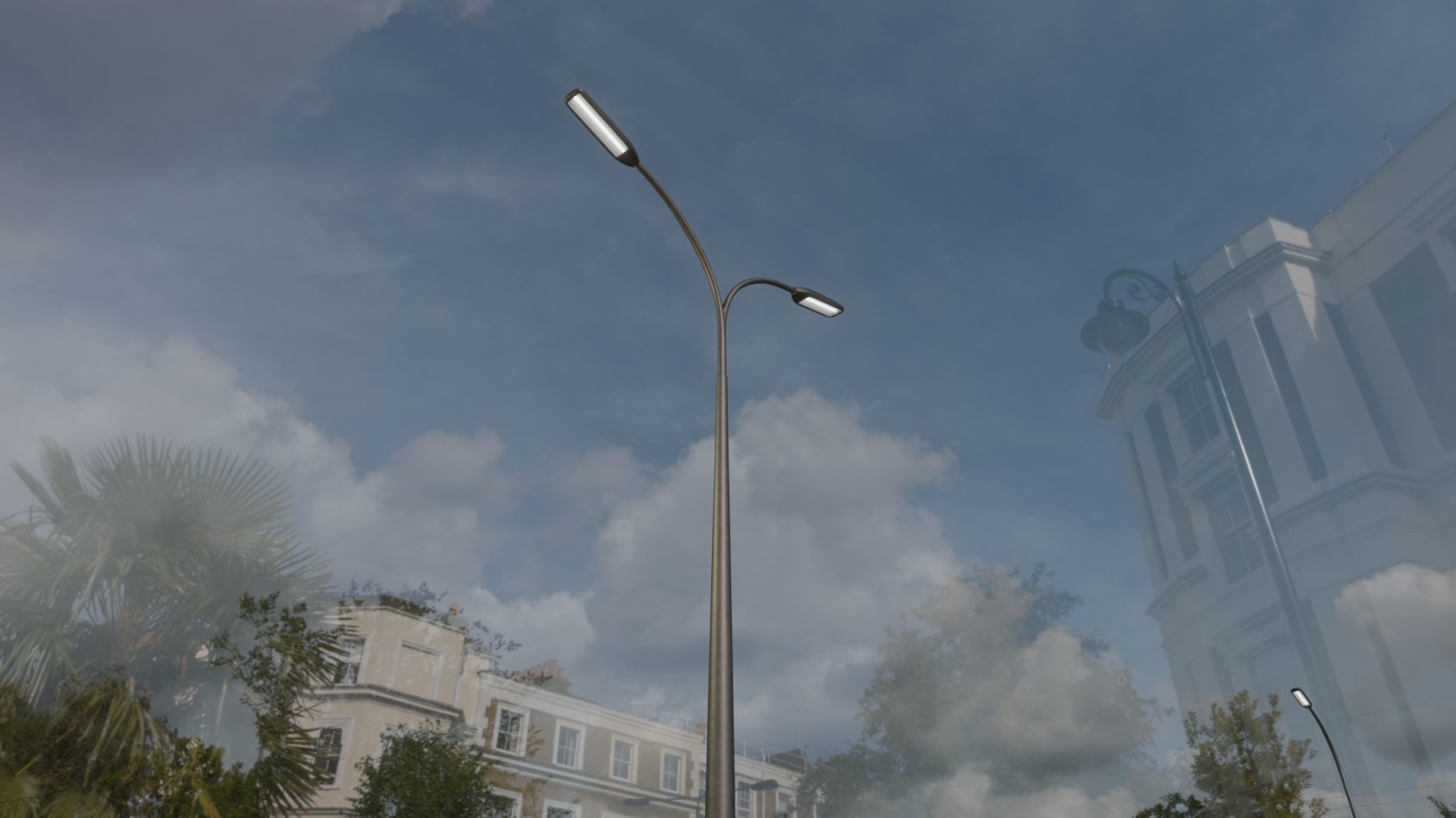 Street Light 11 version 12 6m with pole 4 Low-poly 3D model_56
