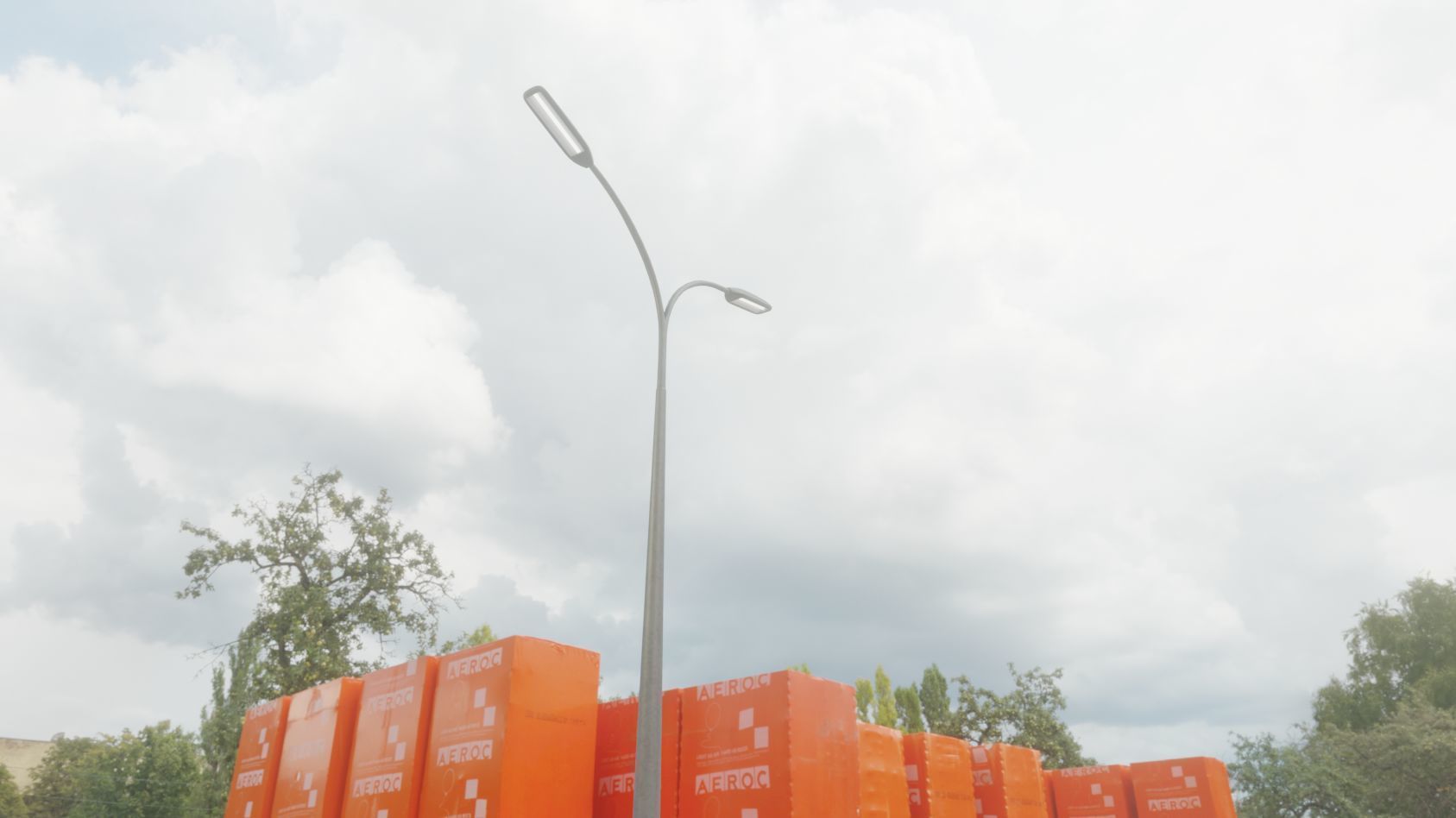 Street Light 11 version 12 6m with pole 4 Low-poly 3D model_23