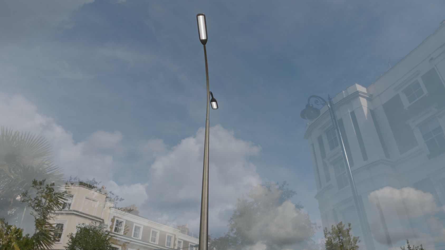 Street Light 11 version 12 6m with pole 4 Low-poly 3D model_85